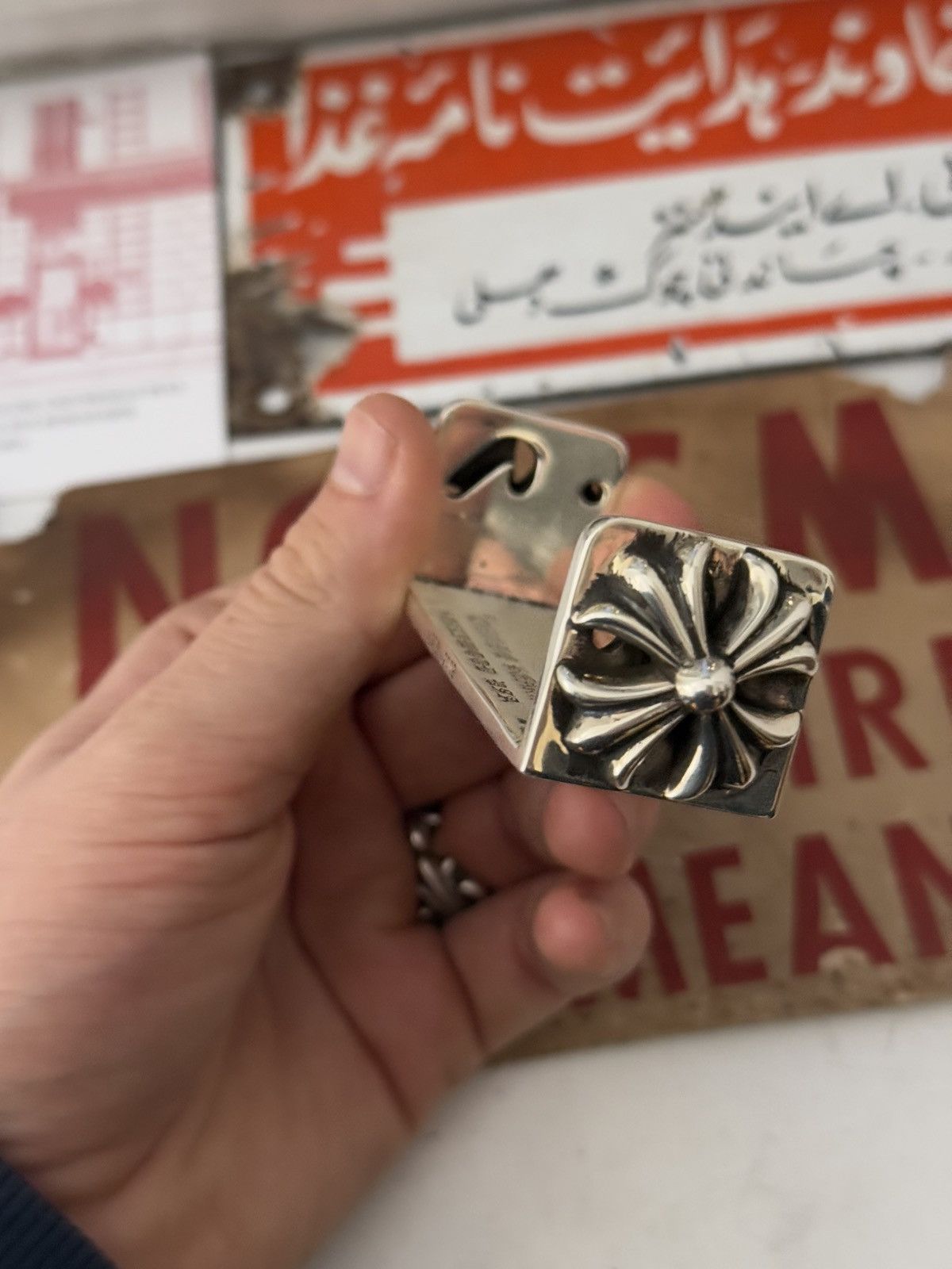 Chrome Hearts 🚭JOINT ROLLER🚭.925 SILVER 2002 GRAIL FLEUR JOINT CIG ROLLER Size ONE SIZE - 12 Thumbnail
