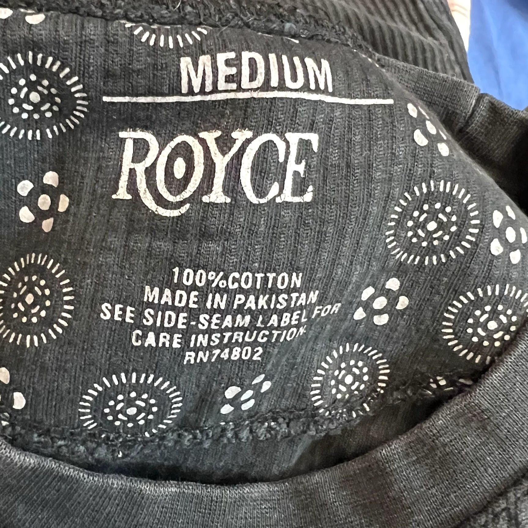 Vintage Royce Corduroy Sweatshirt Mens M Black Long Sleeve Graphic Print Crew Neck Vintage? No (use original) Size US M / EU 48-50 / 2 - 7 Thumbnail