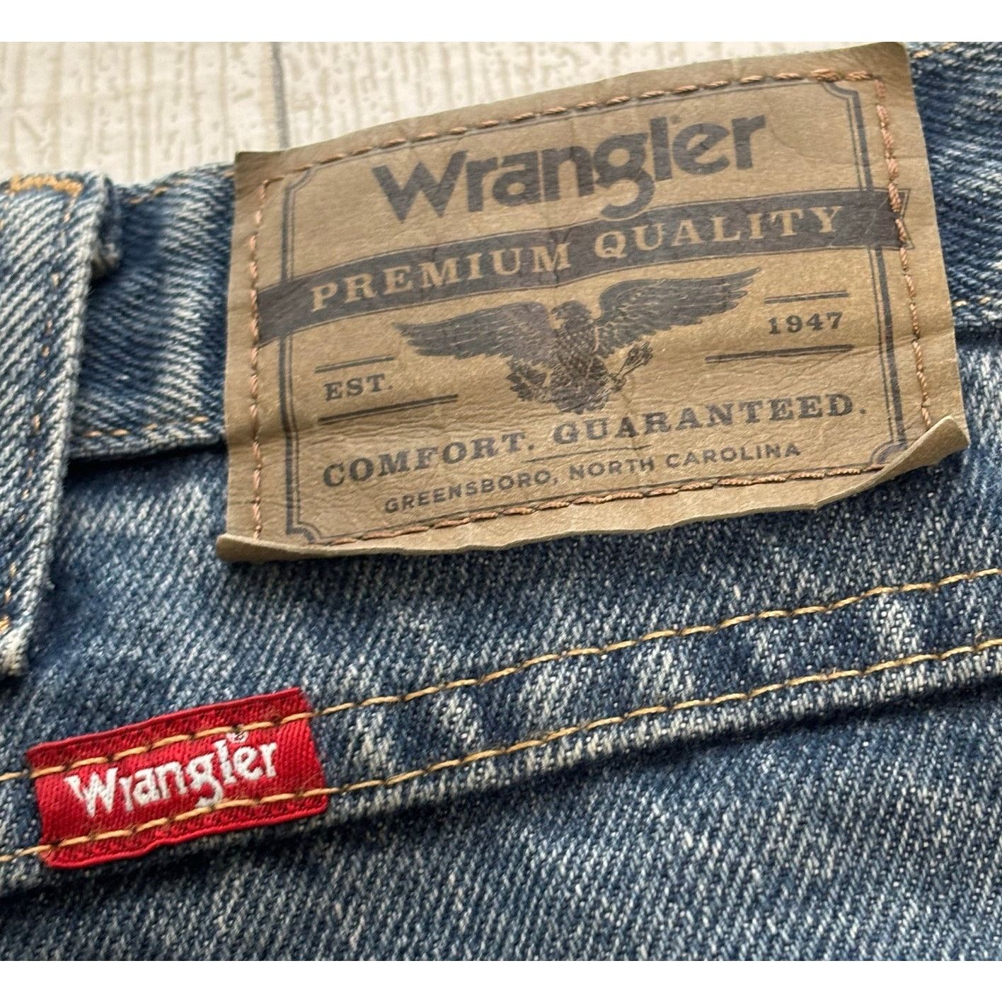 Wrangler Wrangler Blue Denim Jeans 42x32 100% Cotton 5 Pocket Size US 42 / EU 58 - 4 Thumbnail