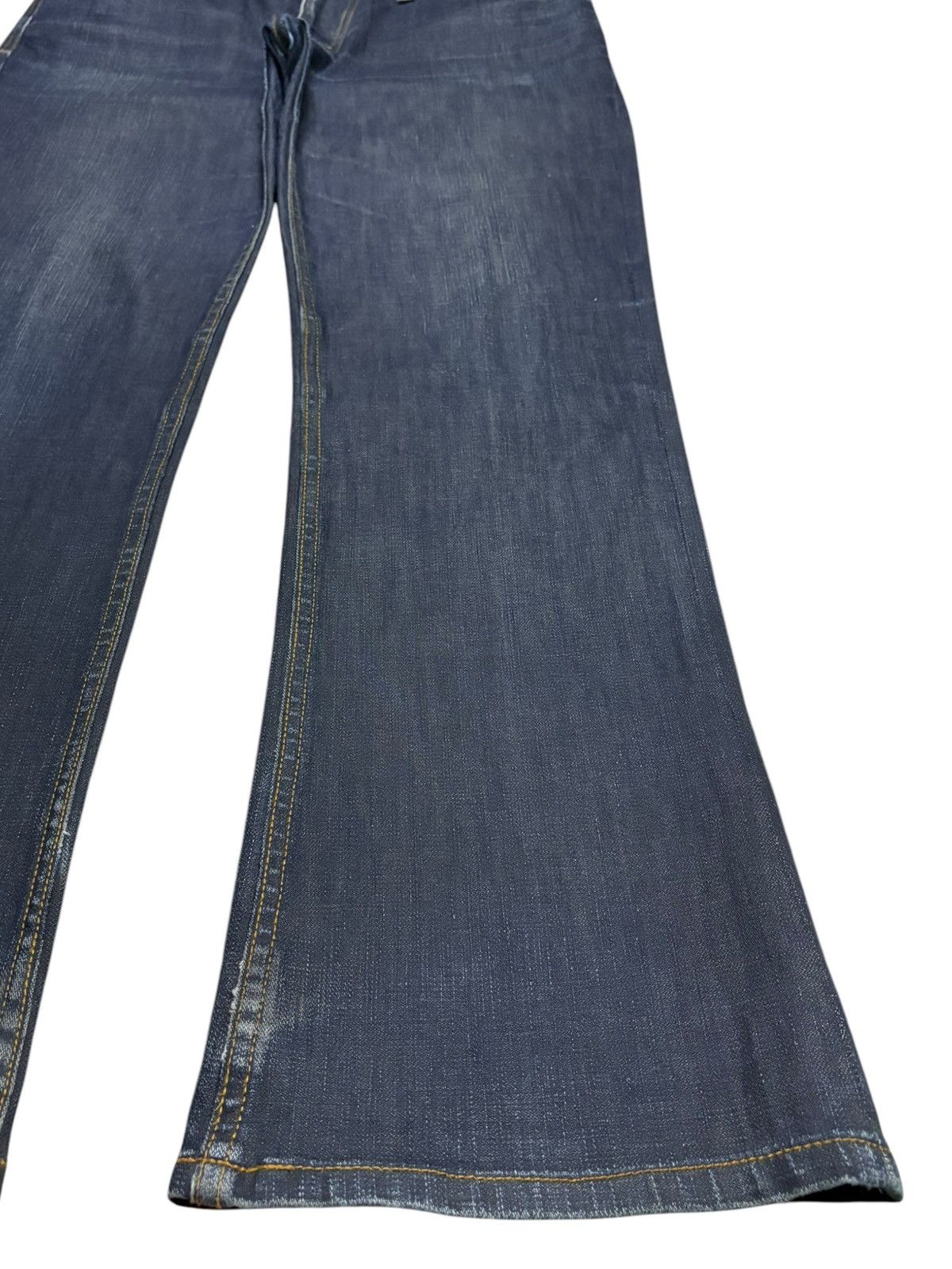 Japanese Brand × Tornado Mart Vintage Japanese Brand Mud Wash Distressed Rip Flare Jean Size US 34 / EU 50 - 7 Thumbnail
