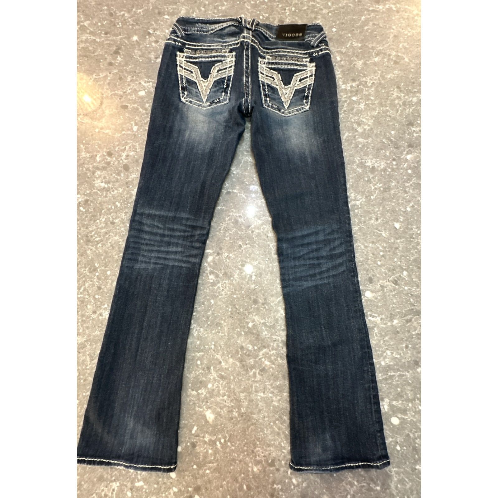 Vintage VIGOSS The Dublin Jeans Bootcut Slim Stretch 28x32 30x33 Sandblast Medium Wash Women's Size 28" / US 6 / IT 42 - 4 Thumbnail