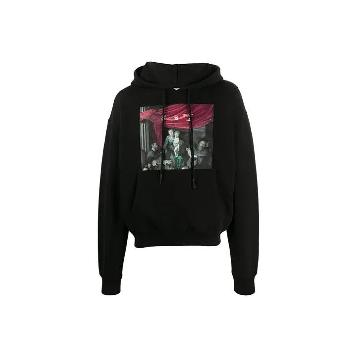Off-White OFF-WHITE Caravaggio Print Hoodie for Men 0079 Size US S / EU 44-46 / 1 - 1 Thumbnail