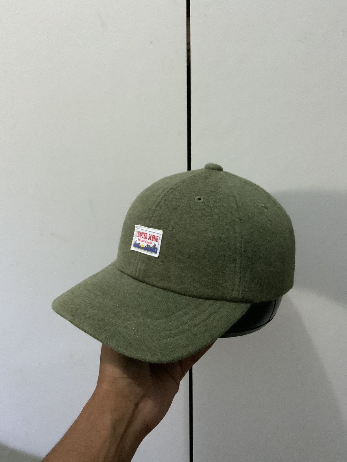 Japanese Brand Chapter Scene Wool Green Hat Cap Size ONE SIZE - 2 Thumbnail