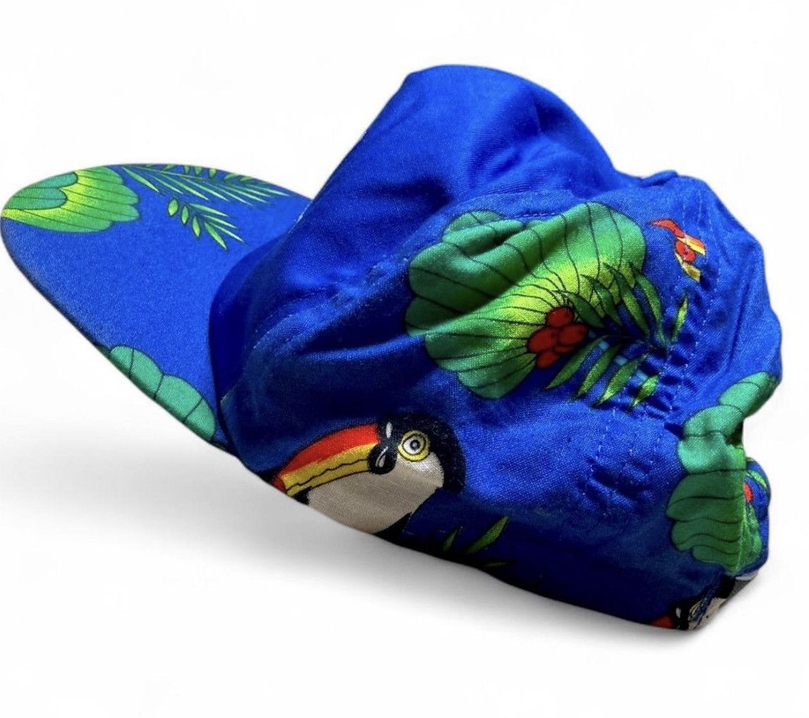 Vintage Vintage 90s Broward Center for Art Blue Floral Snapback Hat Size ONE SIZE - 3 Thumbnail
