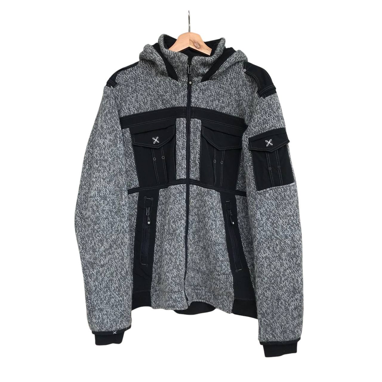 Arc'teryx × Japanese Brand × Patagonia MONTURA REMIX BIKER KNIT JACKET OUTDOOR JUMPER HOODIE Size US L / EU 52-54 / 3 - 7 Thumbnail