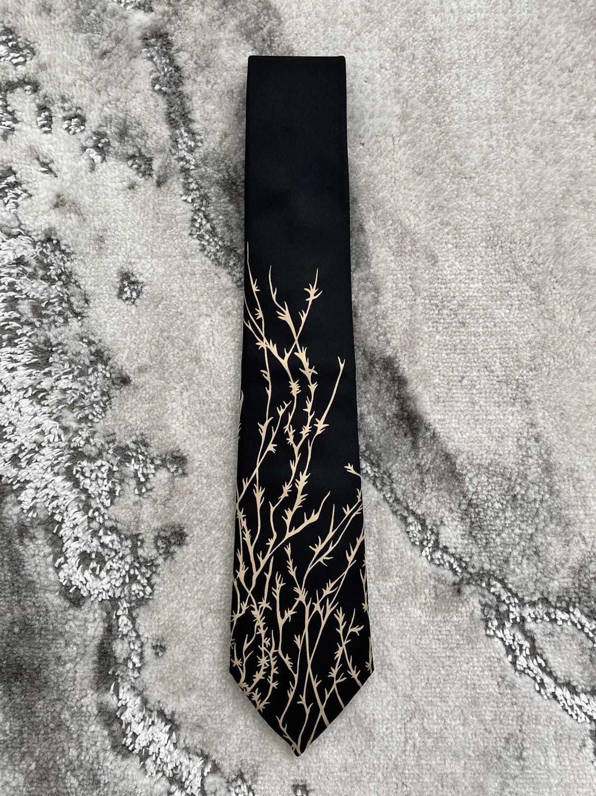 Alexander McQueen S/S 1996 “The Hunger” Silk Thorn Necktie Size ONE SIZE - 1 Thumbnail