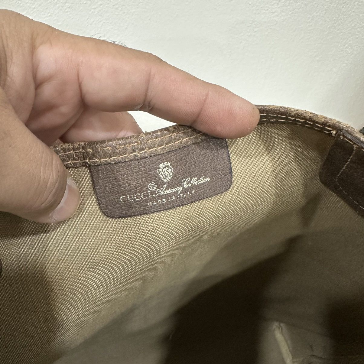 Gucci COMBO SALE!!! VINTAGE GUCCI WEB TOTE BAG SHERRY LINE COMBO!! Size ONE SIZE - 15 Thumbnail