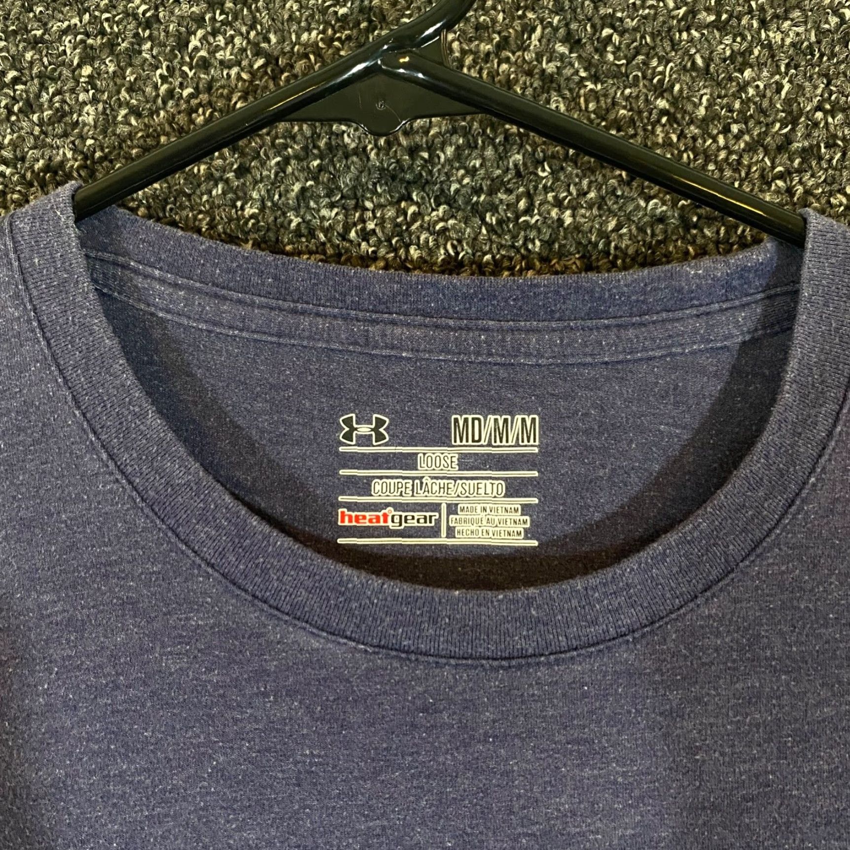 Under Armour Under Armour Shirt Mens Medium Blue Red White Heatgear Tee Short Sleeve Shirt Size US M / EU 48-50 / 2 - 3 Thumbnail