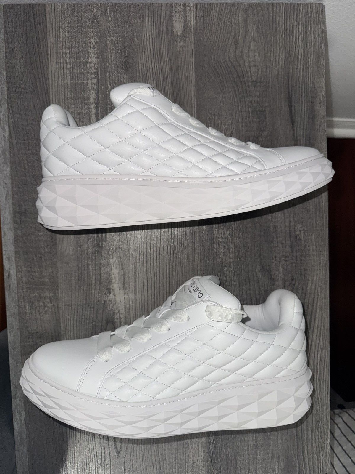 Jimmy Choo Jimmy Choo White Sneakers Size US 10.5 / EU 43-44 - 1 Thumbnail