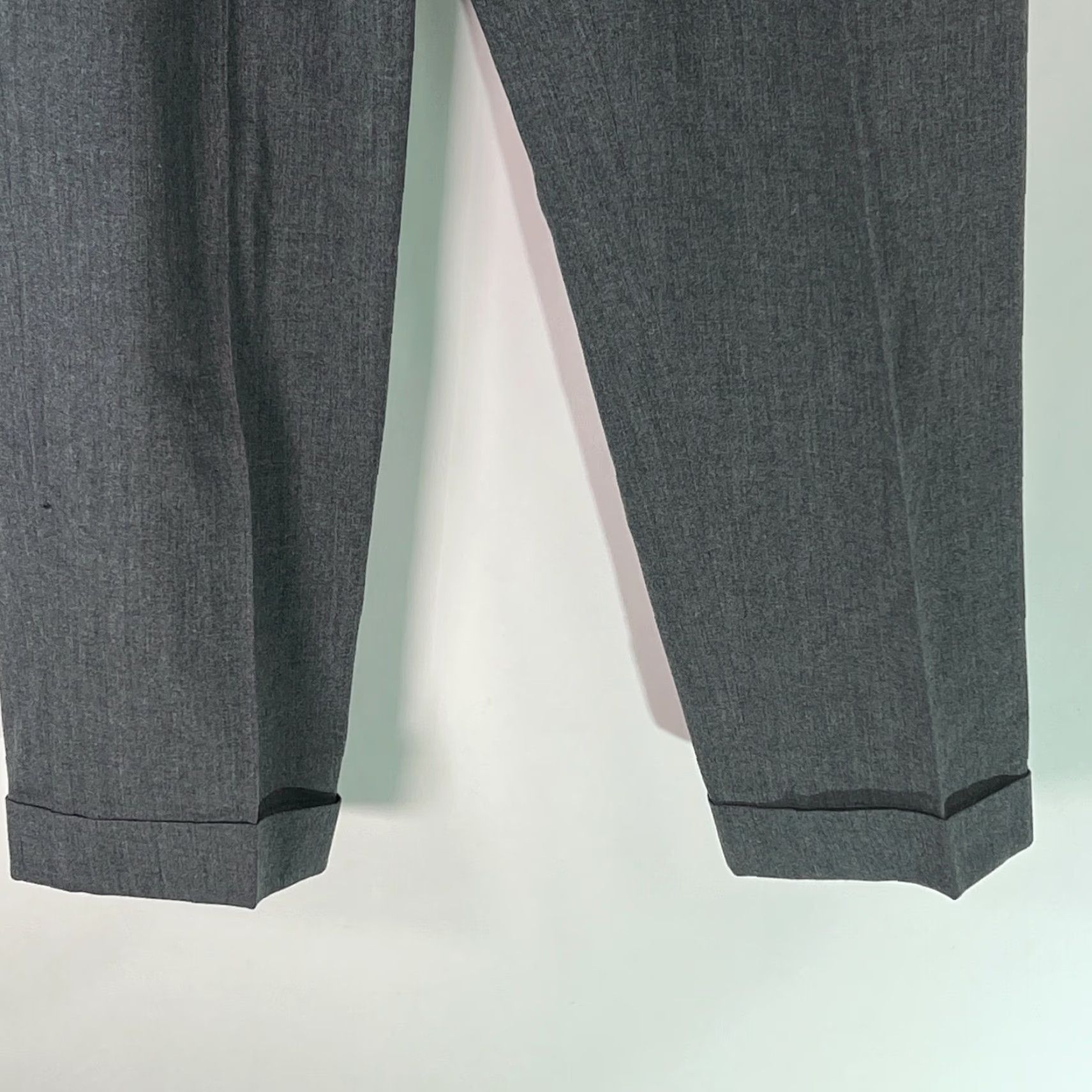 Vintage VINTAGE Louis Raphael Men's Dress Pants Size 36X30 Gray Straight Leg Cuffed Pleated Formal Size US 36 / EU 52 - 6 Thumbnail