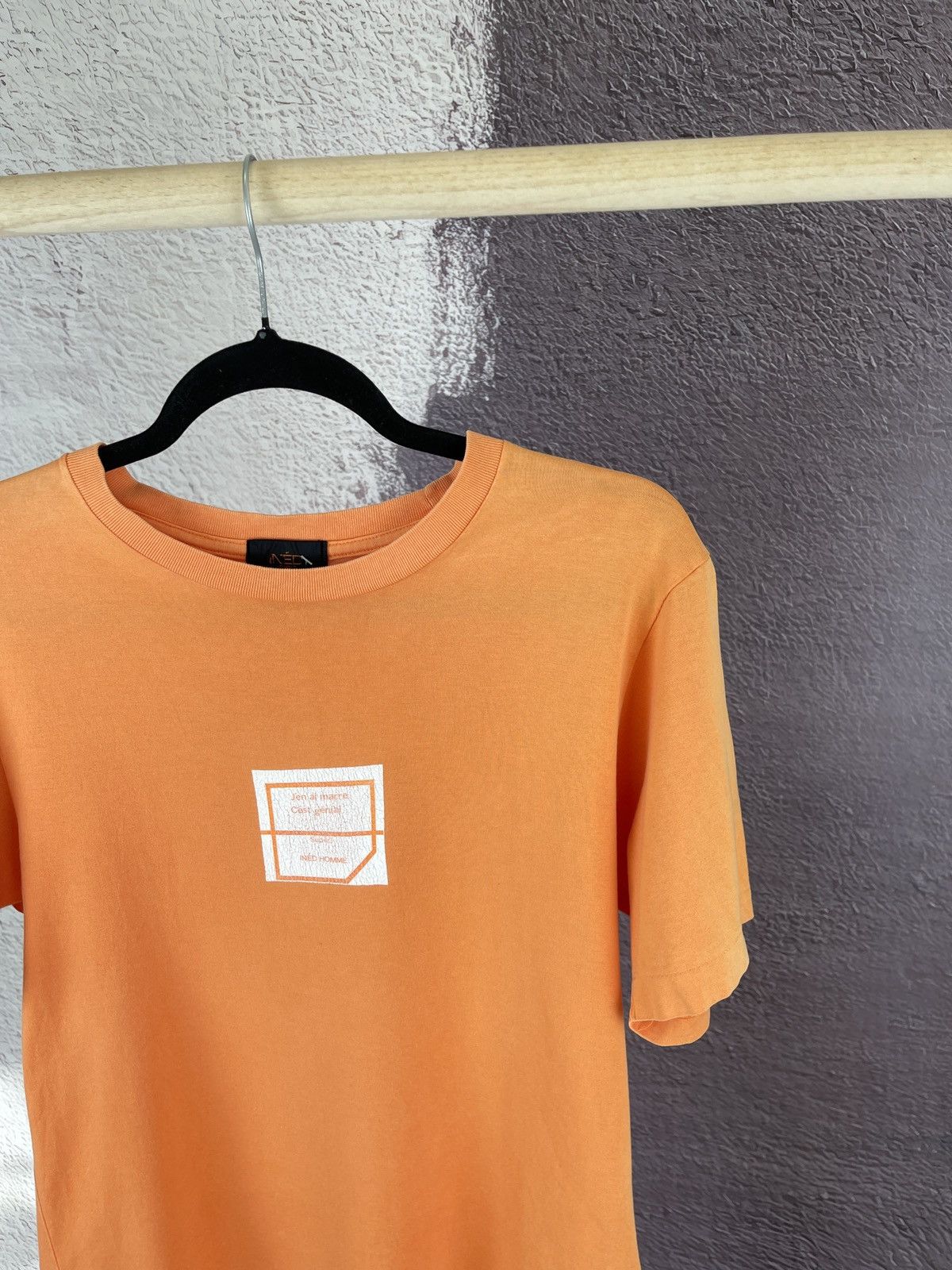 Japanese Brand Ined Homme vintage big logo Yohji Yamamoto single stitch tee Size US S / EU 44-46 / 1 - 4 Thumbnail