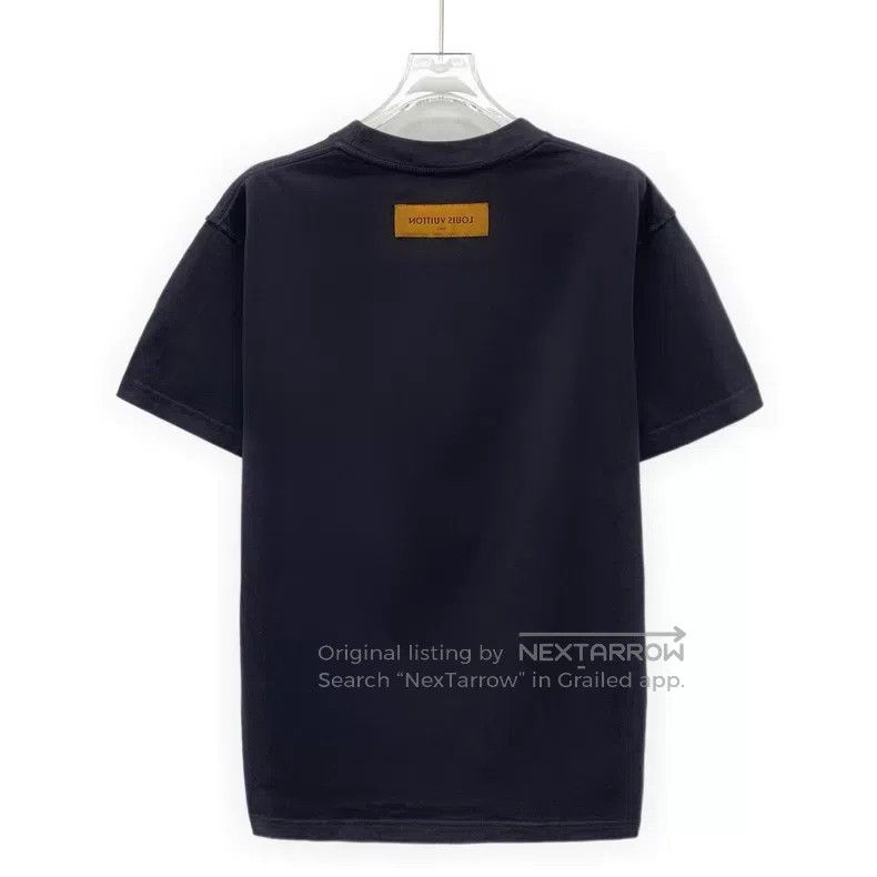 Louis Vuitton Louis Vuitton 25 black logo embossed cotton crew neck shor Size US S / EU 44-46 / 1 - 2 Thumbnail