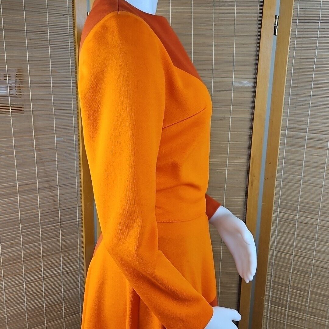 Handmade Vintage Handmade Maxi Dress Womens Sz S Groovy 70s Orange Wa Size S / US 4 / IT 40 - 12 Thumbnail