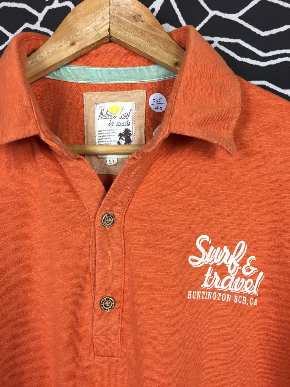Vintage Vtg Natural Trip Surf & Travel Huntington Beach Polo Tee Size US XL / EU 56 / 4 - 6 Thumbnail
