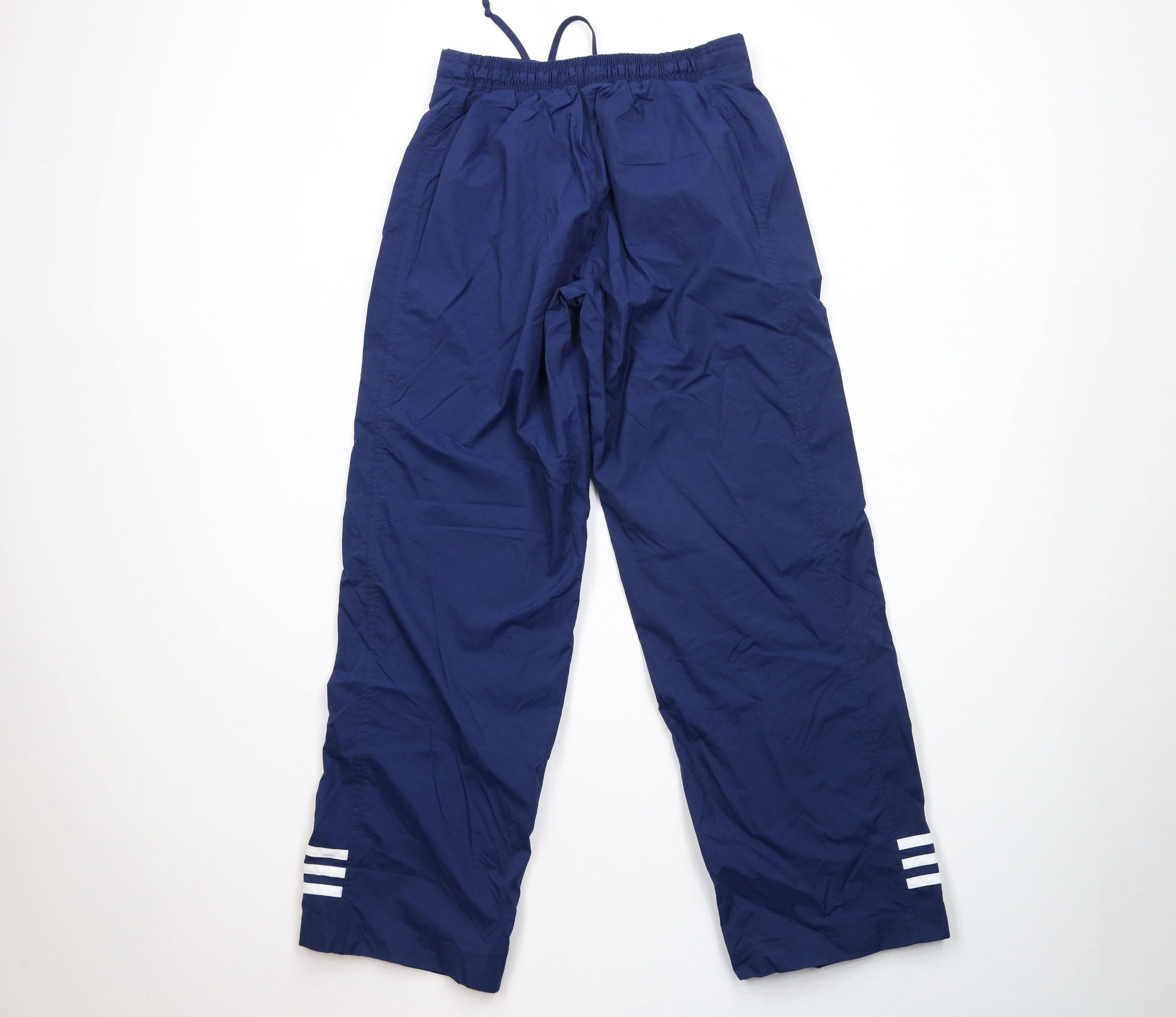 Adidas × Vintage Vintage Y2K 2000 Adidas Lined Flared Wide Leg Pants Blue Size 27" / US 4 / IT 40 - 8 Thumbnail