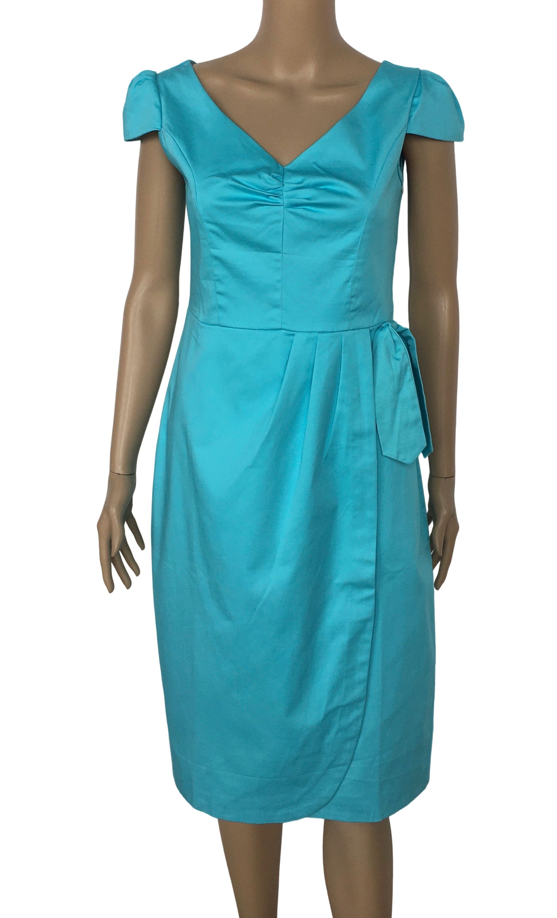 Other Lake Blue Vintage Style Pencil Dress Size XL / US 12-14 / IT 48-50 - 1 Thumbnail