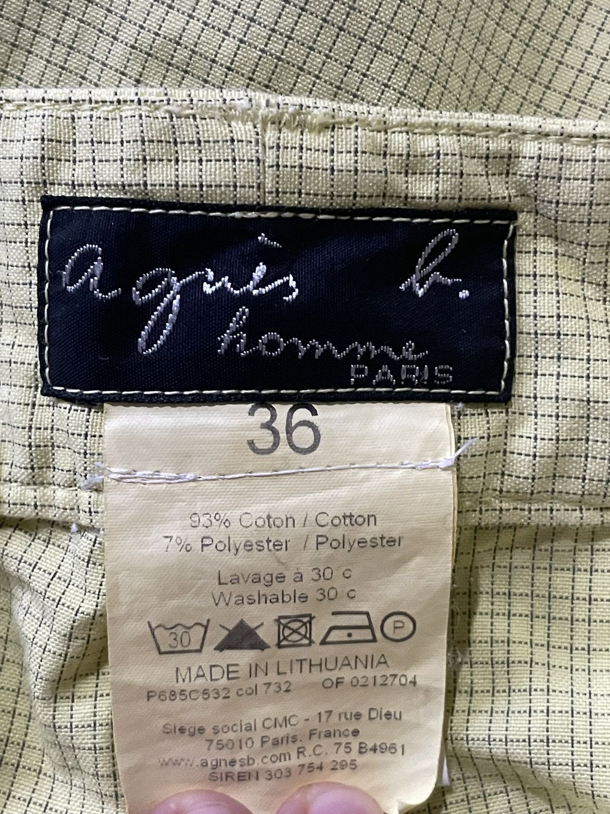 agnes b. Agnes B. Homme Paris Straight Pants Size US 32 / EU 48 - 4 Thumbnail