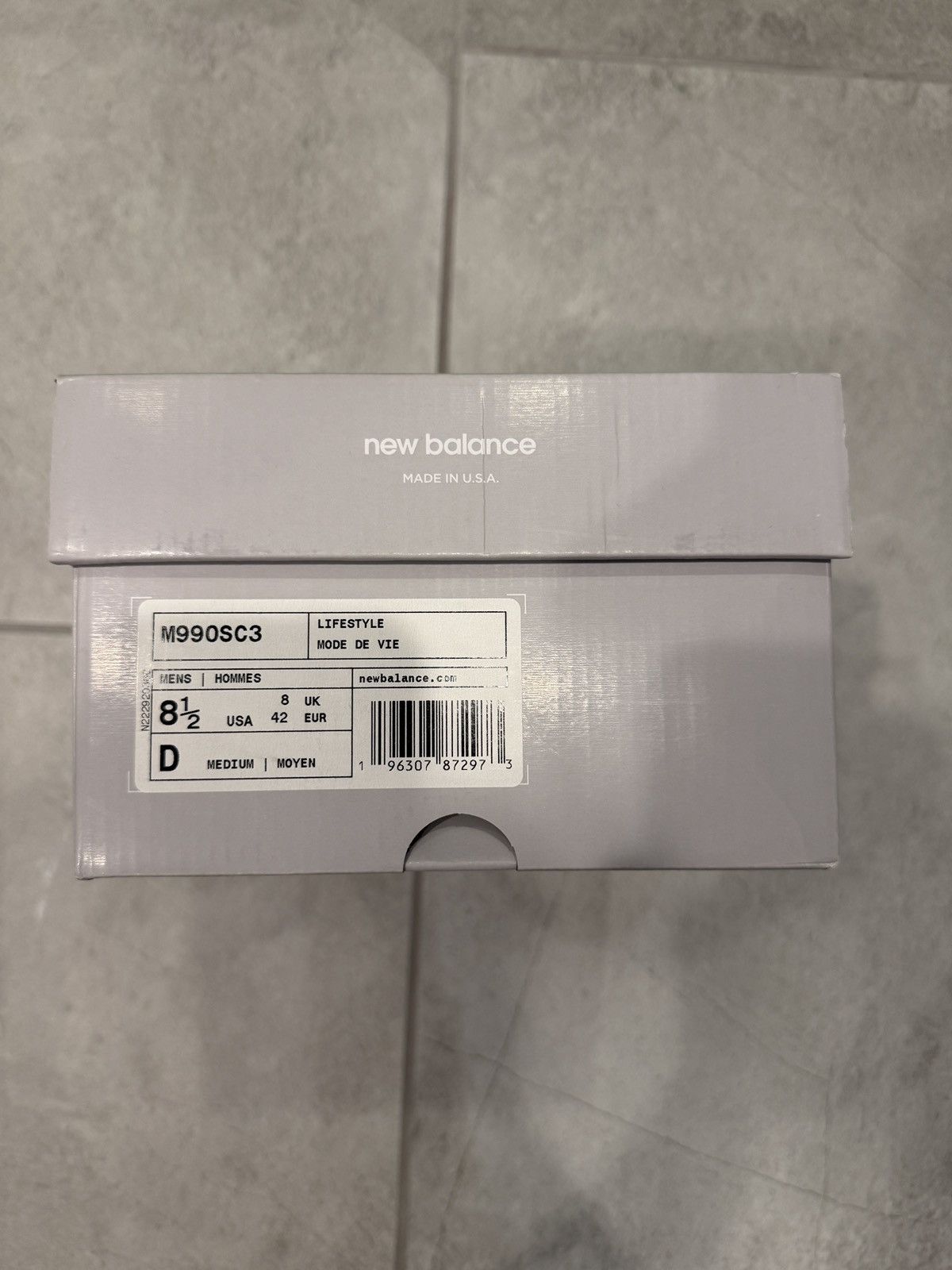 New Balance New Balance x YCMC 990v3 Made in USA ‘Nimbus Cloud’ Size US 8.5 / EU 41-42 - 10 Thumbnail