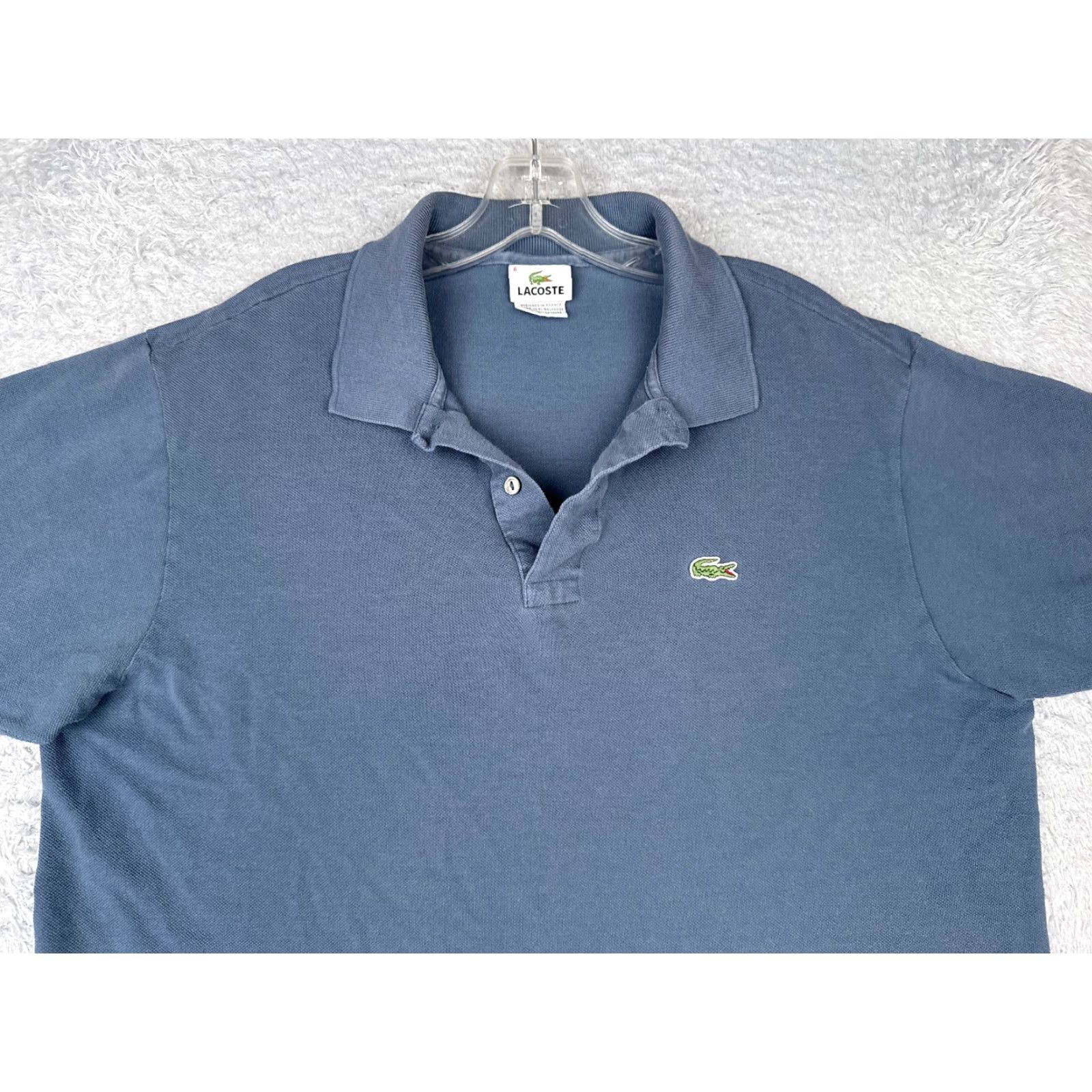 Lacoste Lacoste Polo Shirt Men Blue Short Sleeve 100% Cotton Slim Regular Size 6 Sports Activewear Polo Size US S / EU 44-46 / 1 - 4 Thumbnail