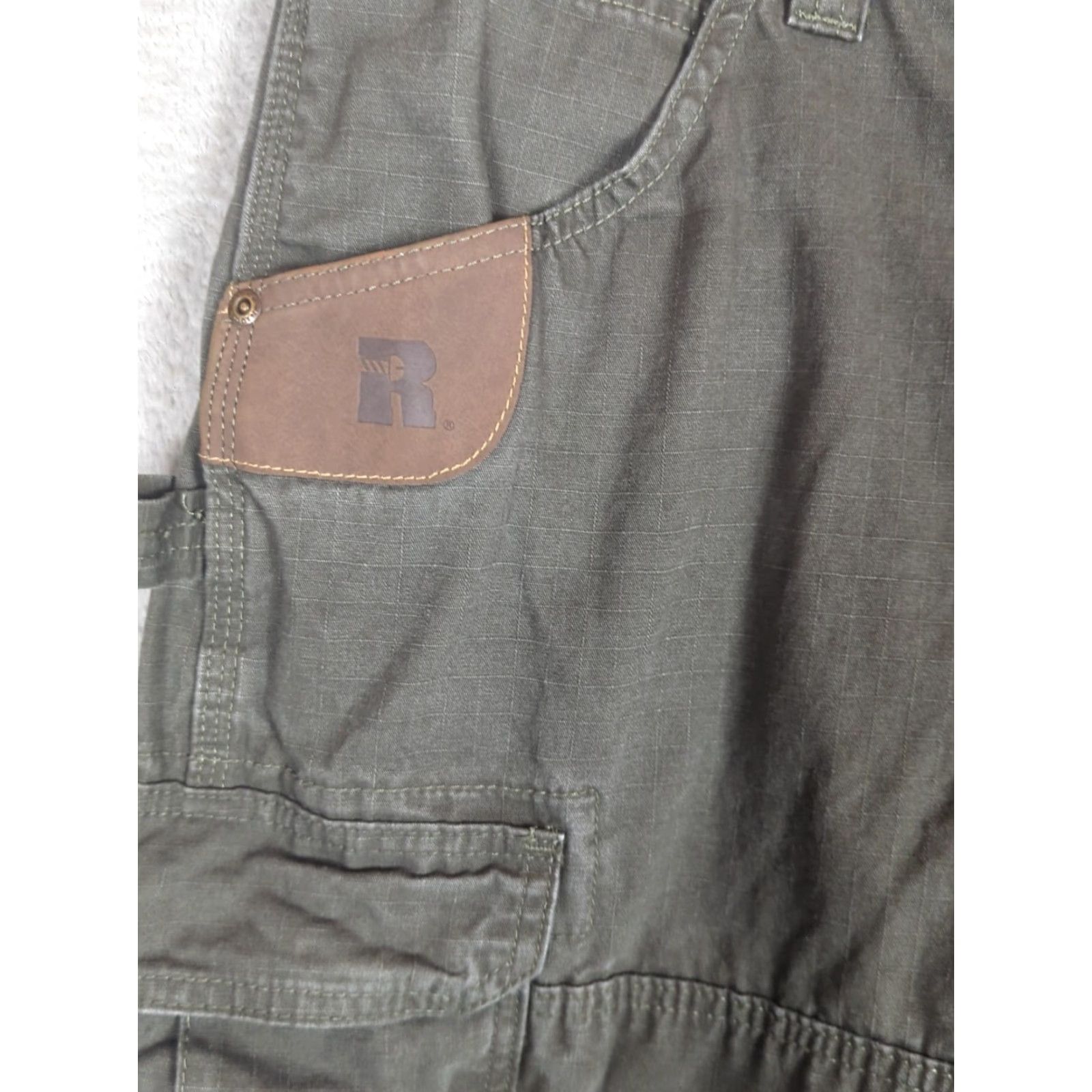 Wrangler Wrangler Riggs Pants Mens 32x30 Moss Green Ripstop Cargo Double Knee Workwear Size US 32 / EU 48 - 5 Thumbnail
