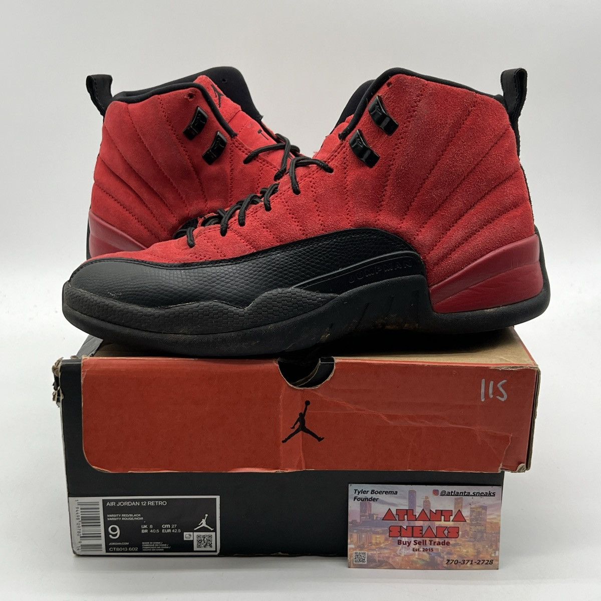 Air Jordan 12 reverse flu game