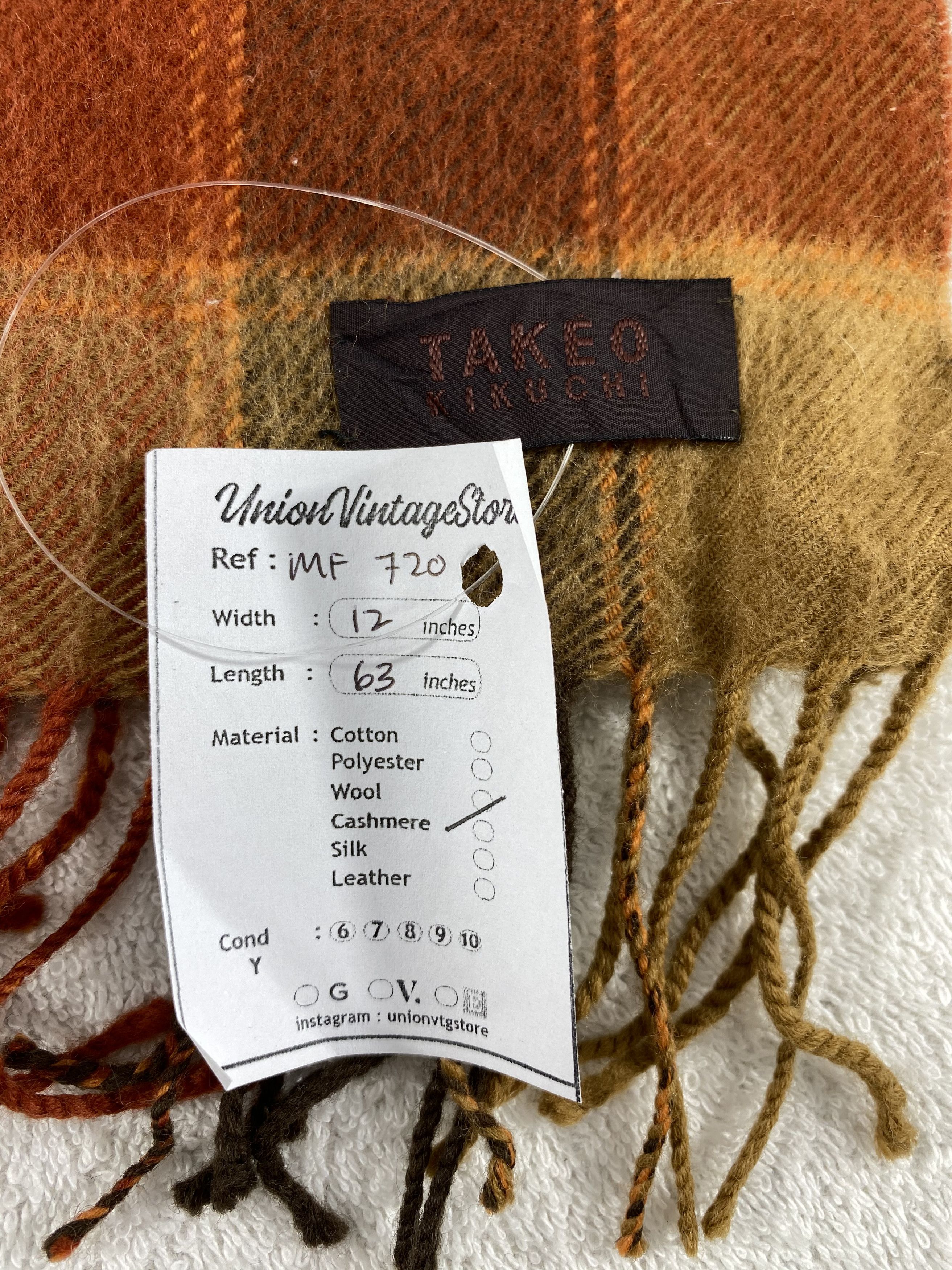 Takeo Kikuchi Vintage Takeo Kikuchi Scarf/Muffler/Neckwear MF720 Size ONE SIZE - 4 Thumbnail