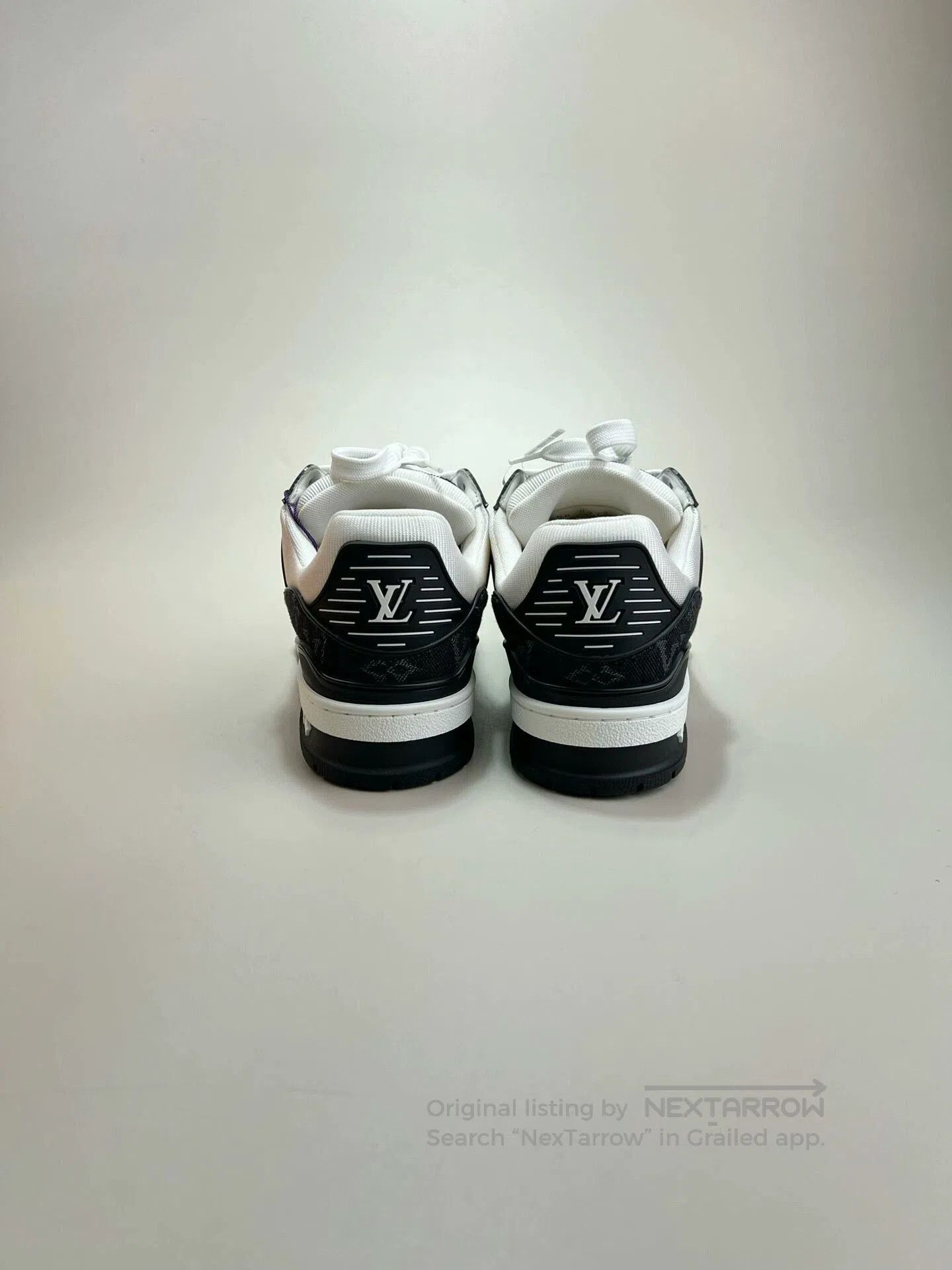 Louis Vuitton louis vuitton lv trainer black white sneakers. Size US 5 / EU 37 - 3 Thumbnail