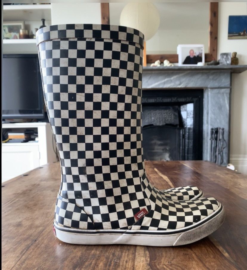 Vans Vans Checkerboard Rainfall Wellington Boots 2002 Size US 9.5 / EU 42-43 - 6 Thumbnail