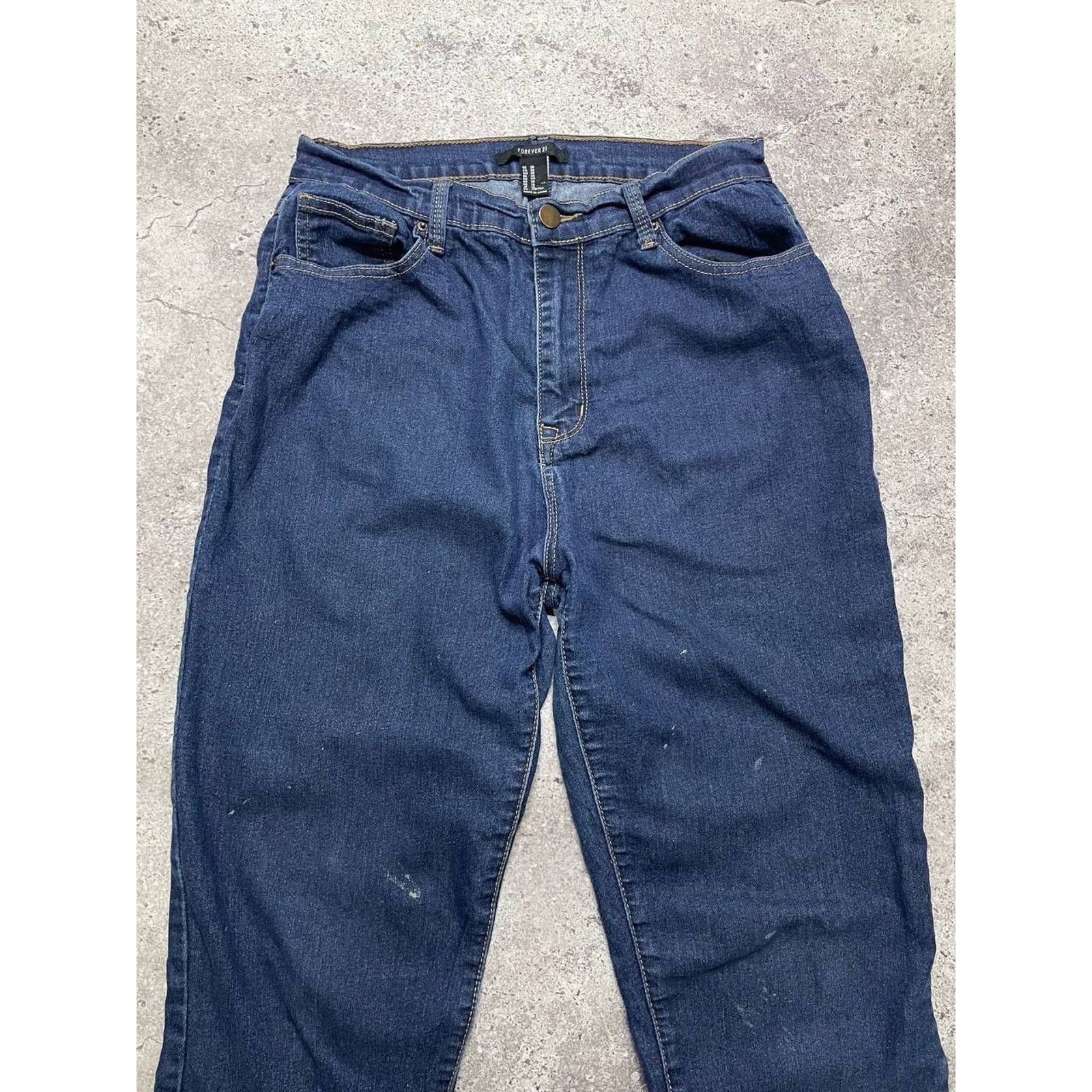 Forever 21 Vintage Forever 21 High Rise Skinny Jeans Blue Size 30 Size 29" - 4 Thumbnail