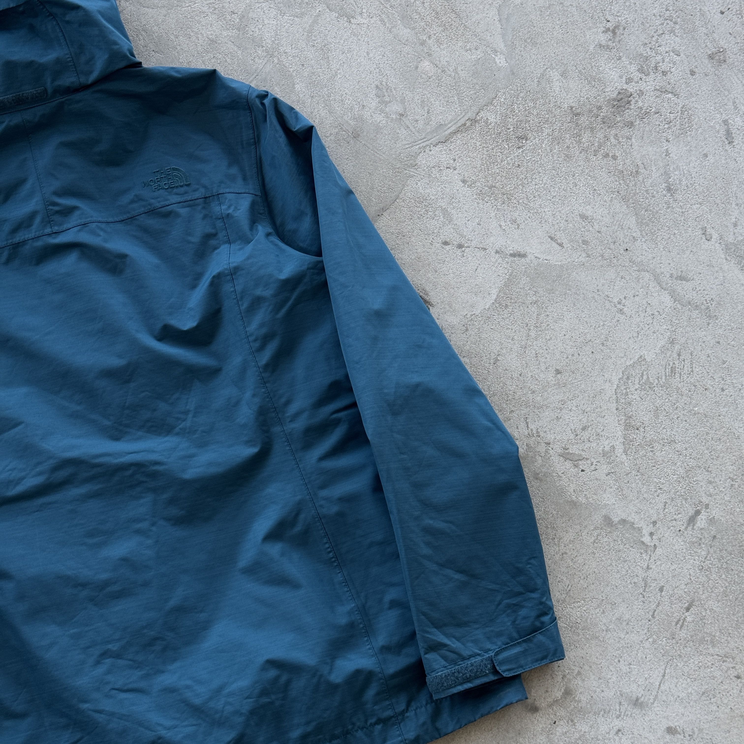 The North Face Vintage The North Face Rain Jacket HyVent Shell Hooded Teal Size XL / US 12-14 / IT 48-50 - 9 Thumbnail