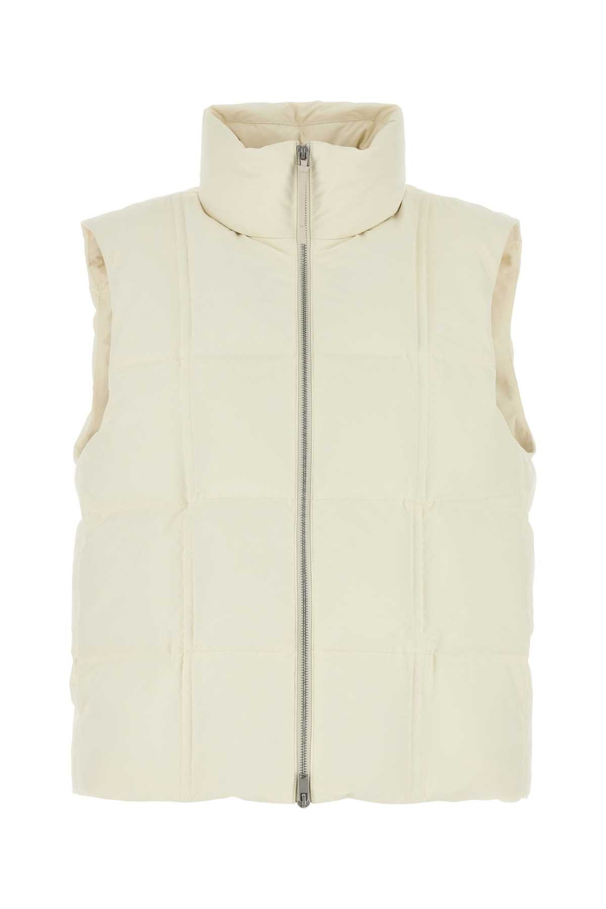 ダウンジャケット・コート JIL SANDER Ivory Polyester Sleeveless Down Jacket Jil Sander Ivory Polyester Sleeveless Down Jacket | Grailed