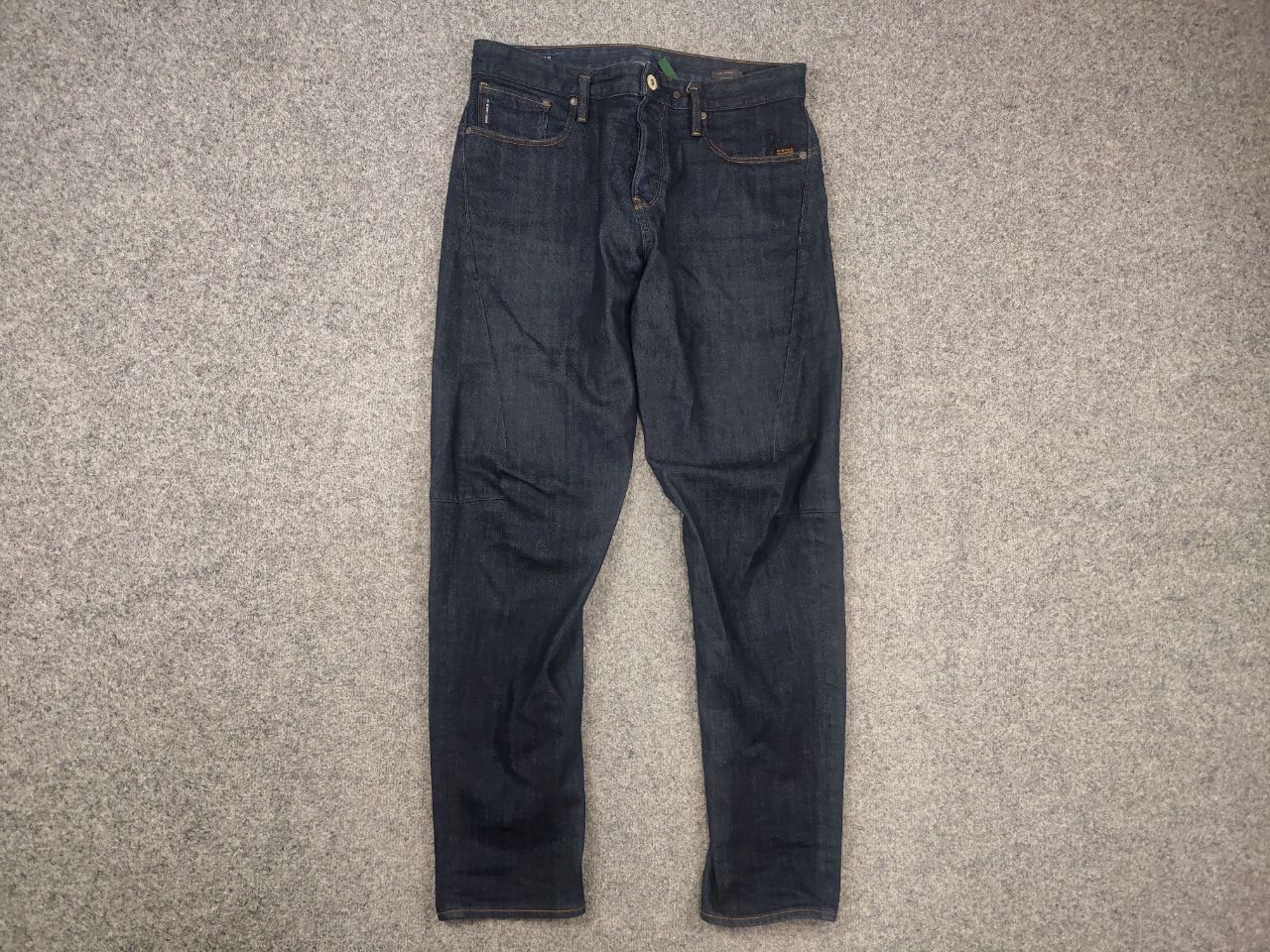 G-Star G-Star Raw Scutar 3-D Slim Tapered Dark Denim Jeans Vintage Size US 33 - 6 Thumbnail