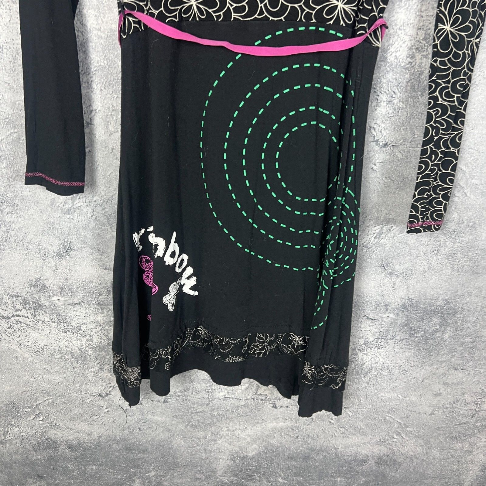 Desigual Desigual Dress Women's Size L Multicolor Long Sleeve ` Size L / US 10 / IT 46 - 9 Thumbnail