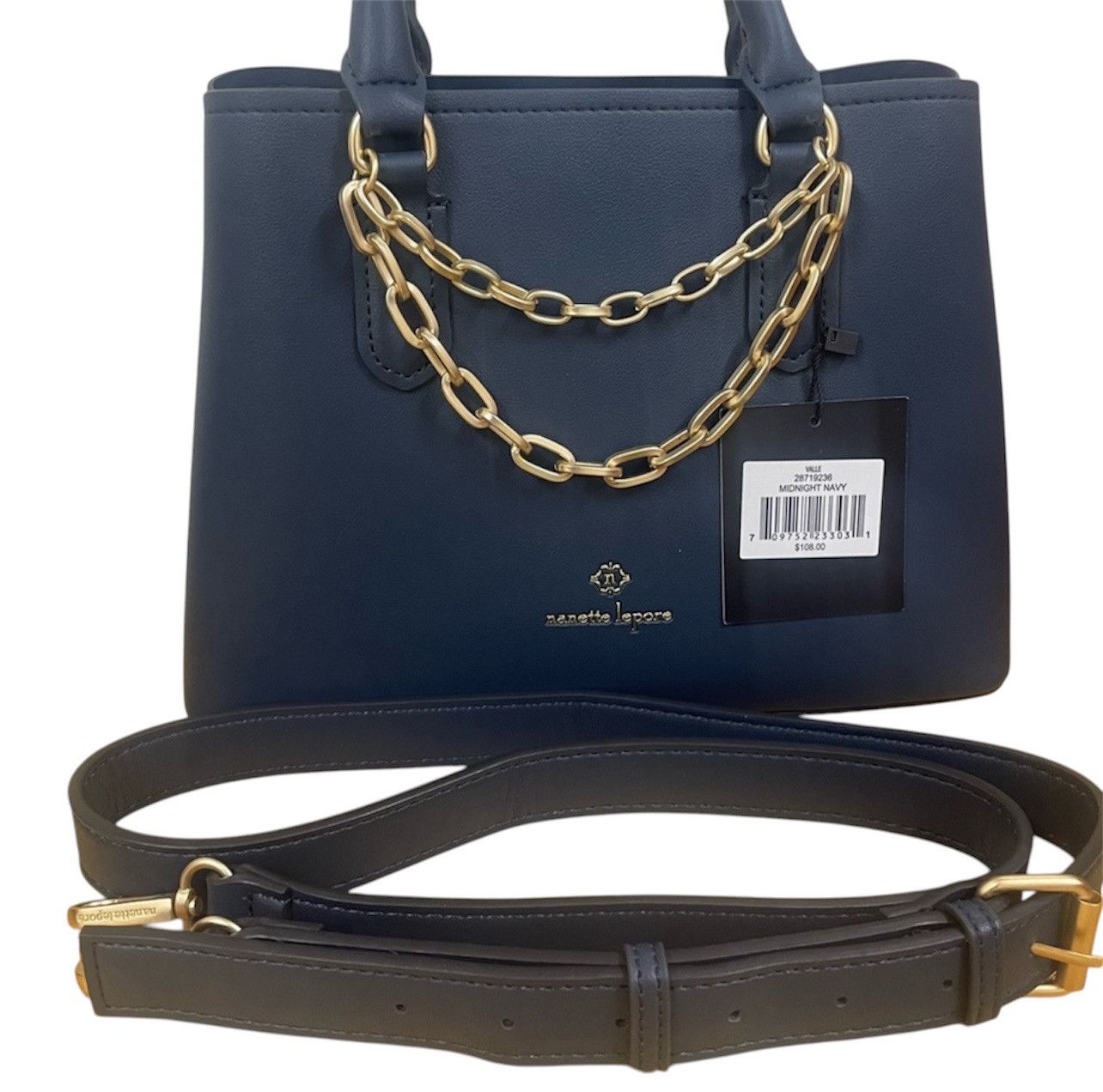 Nanette Lepore Nanette Lepore NWT Midnight NavyCrossbody Top Handle Handbag Size ONE SIZE - 2 Thumbnail
