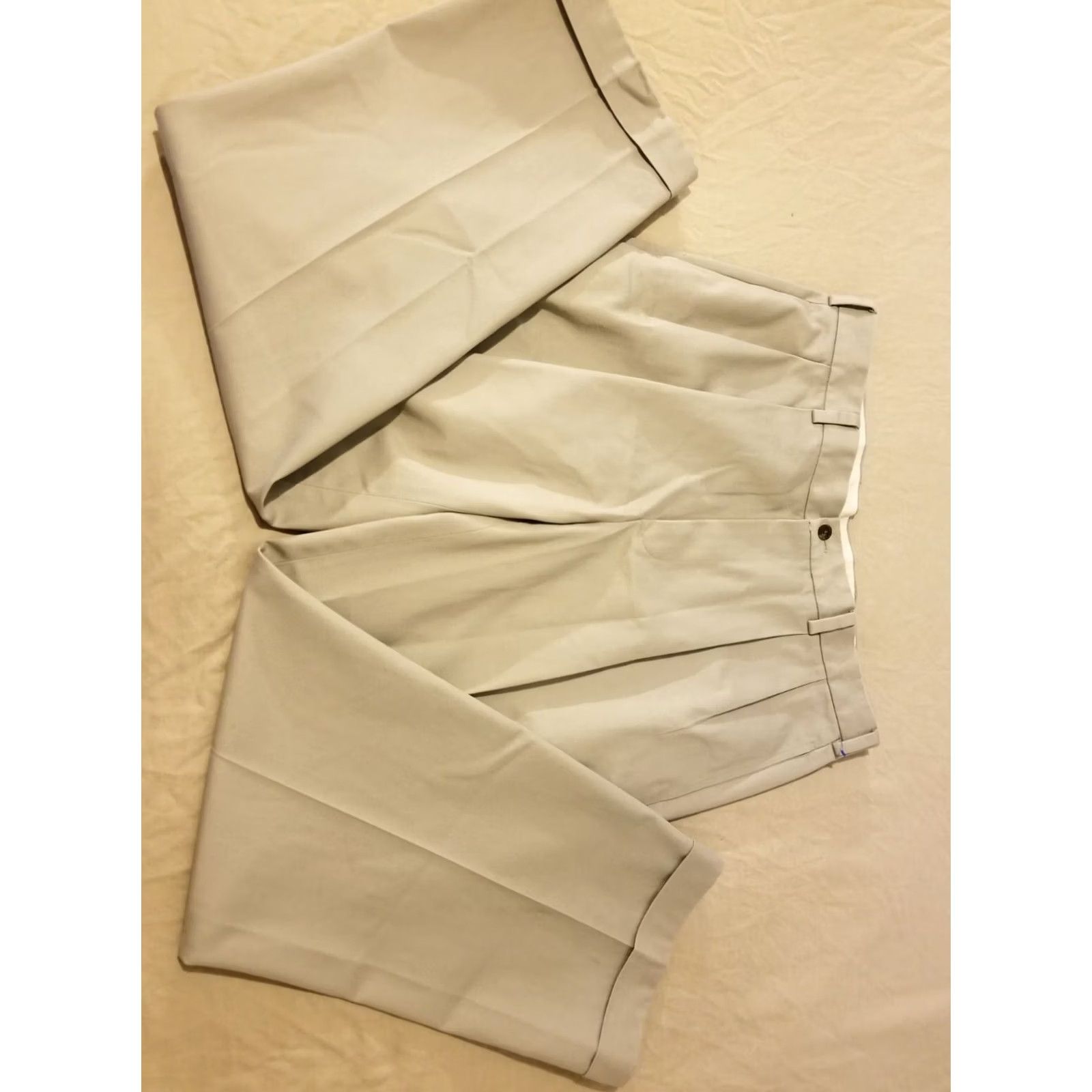 Brooks Brothers Brooks Brothers Pants Khaki Cotton Dress Pants Chino Trouser Beige Mens 35x30 Size US 35 - 3 Thumbnail