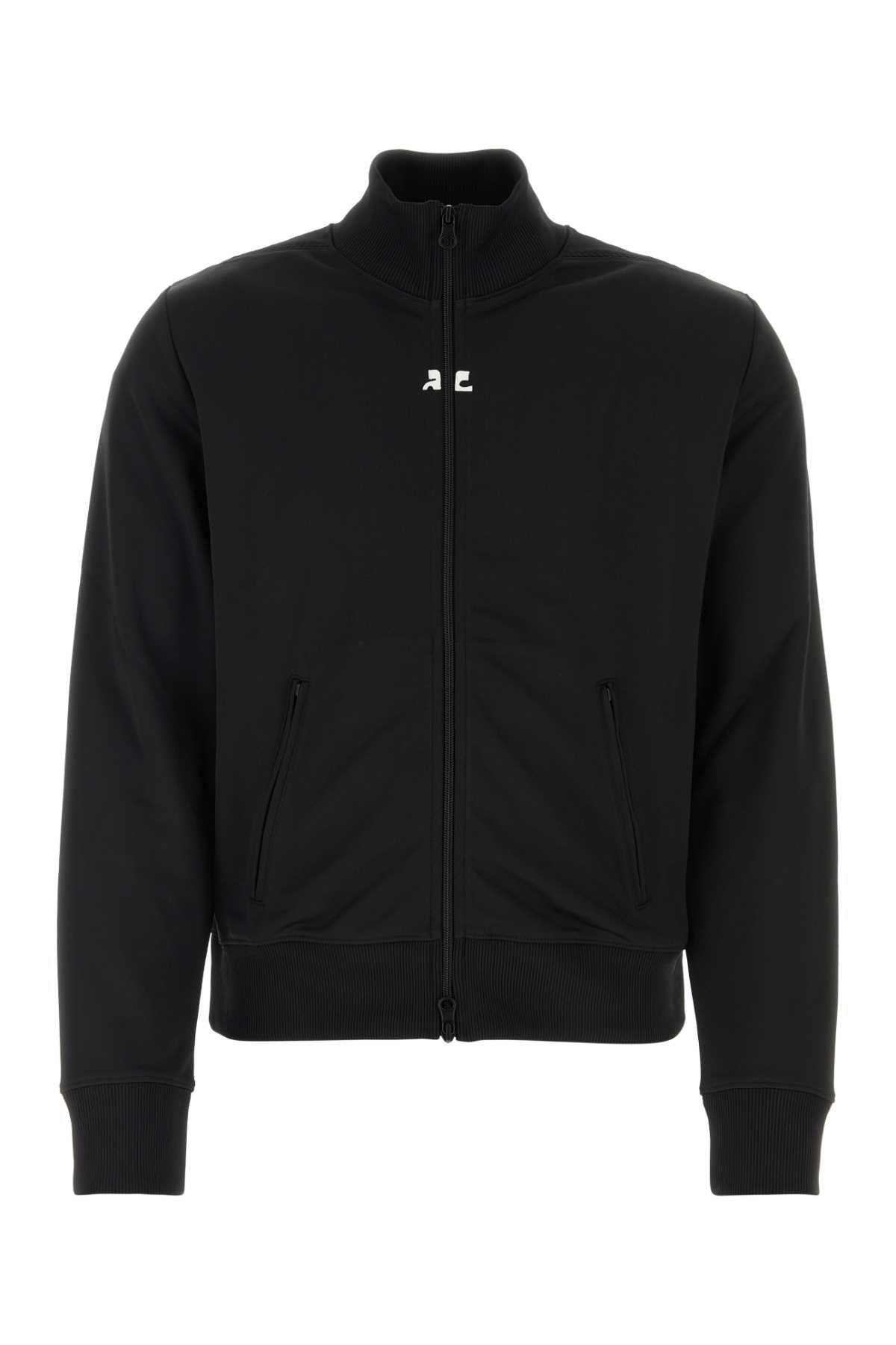 image of Courreges Black Polyester Sweatshirt, Men's (Size XL)
