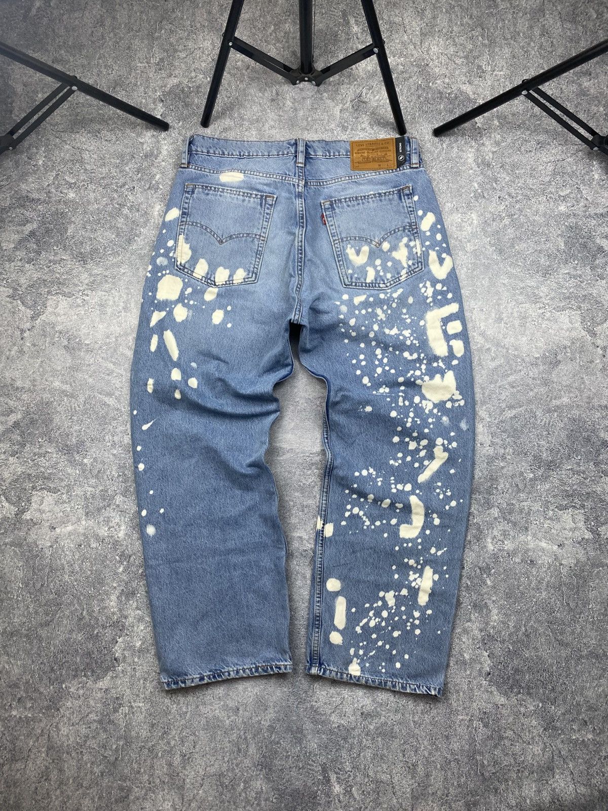 Levi's Levis Custom Faded Distressed Crazy Jeans Size US 32 / EU 48 - 1 Thumbnail
