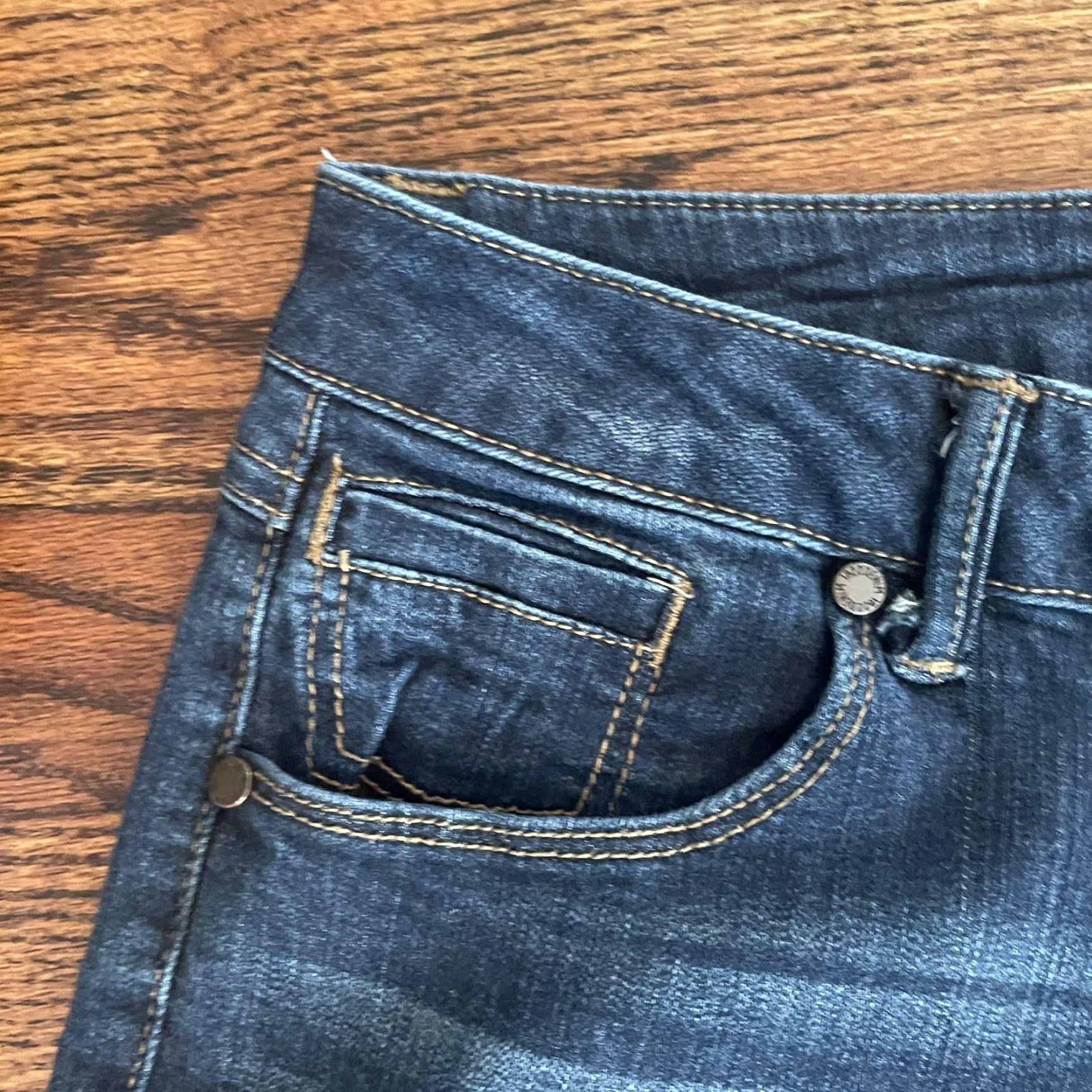 Vintage 1882 Denim Jeans Women Regular Size 6 Dark Wash 28 Waist 26 Inseam Skinny Style CJ8M1316E2 51504 Blue Denim Jeans Size 28" / US 6 / IT 42 - 7 Thumbnail