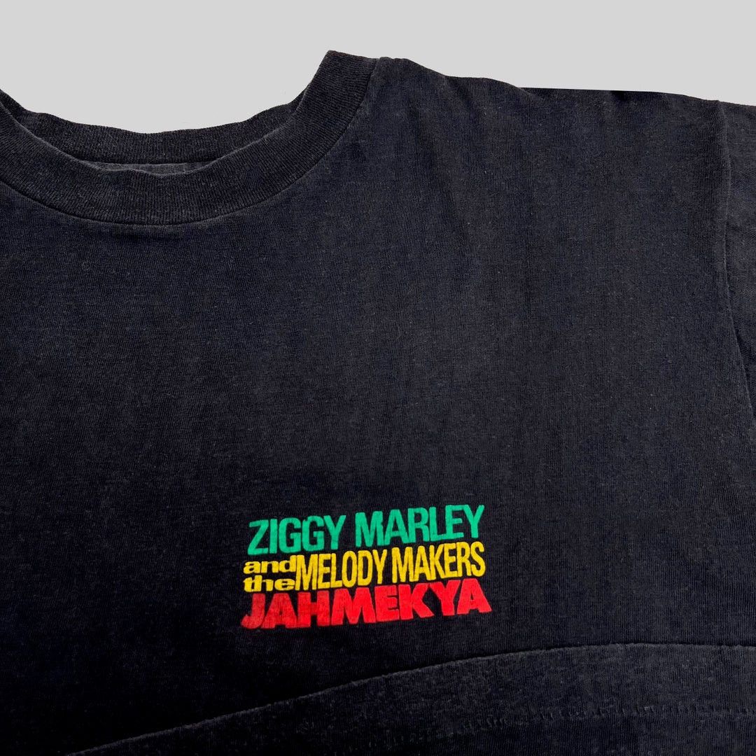 Band Tees × Vintage Ziggy Marley 1991 90s Vintage Jahmekya Band Tour T-Shirt Size US L / EU 52-54 / 3 - 3 Thumbnail