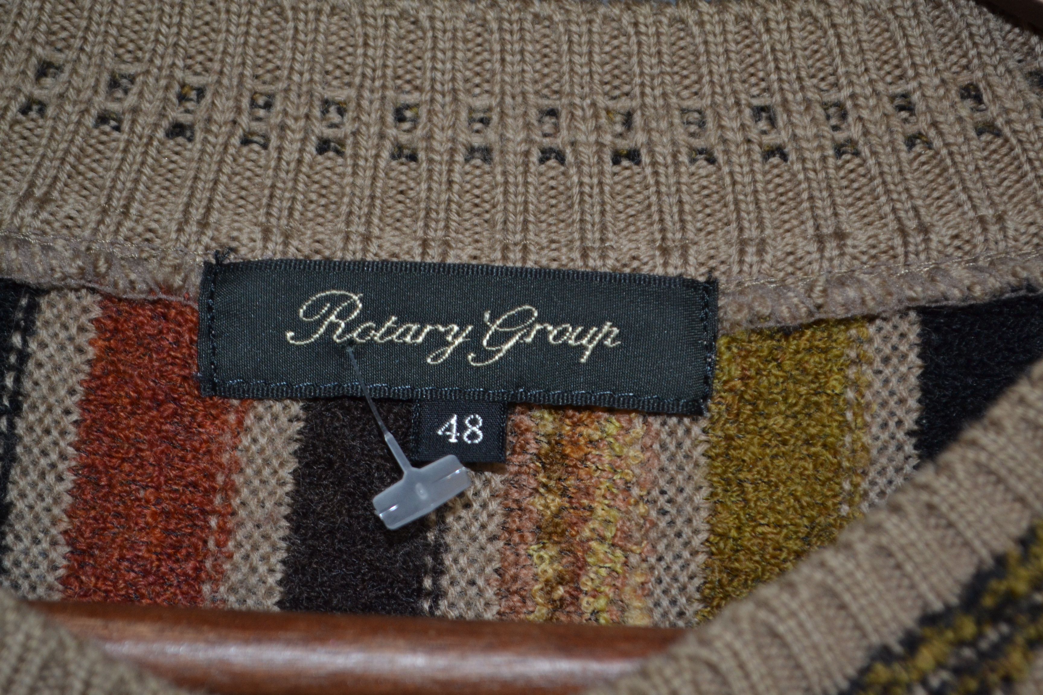 Japanese Brand Rotary Group Japanese 3D Knit Coogi Style Sweater 48 M Size US M / EU 48-50 / 2 - 5 Thumbnail