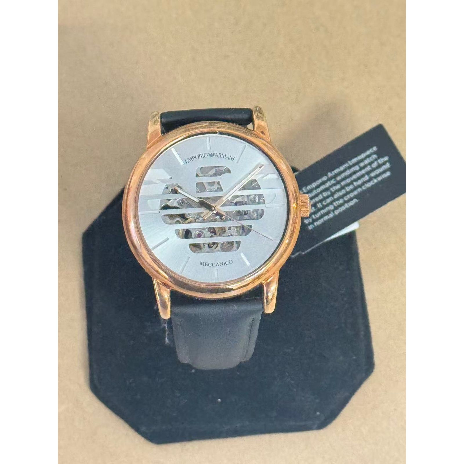 Emporio Armani Emporio Armani Luigi AR60031 Men Watch Meccanico Silver Dial Size ONE SIZE - 4 Thumbnail