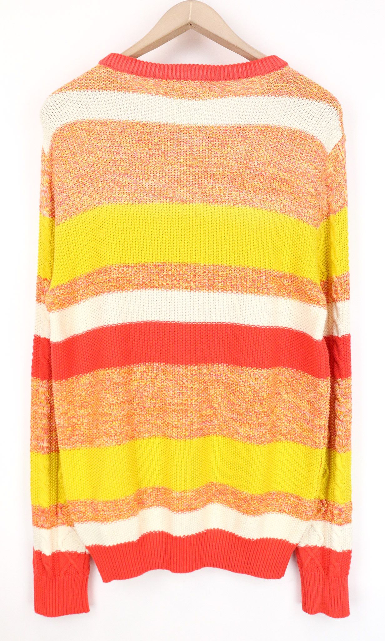 Scotch & Soda AMS COUTURE M Orange Cotton Striped Knit Jumper 74406 Size US M / EU 48-50 / 2 - 2 Thumbnail