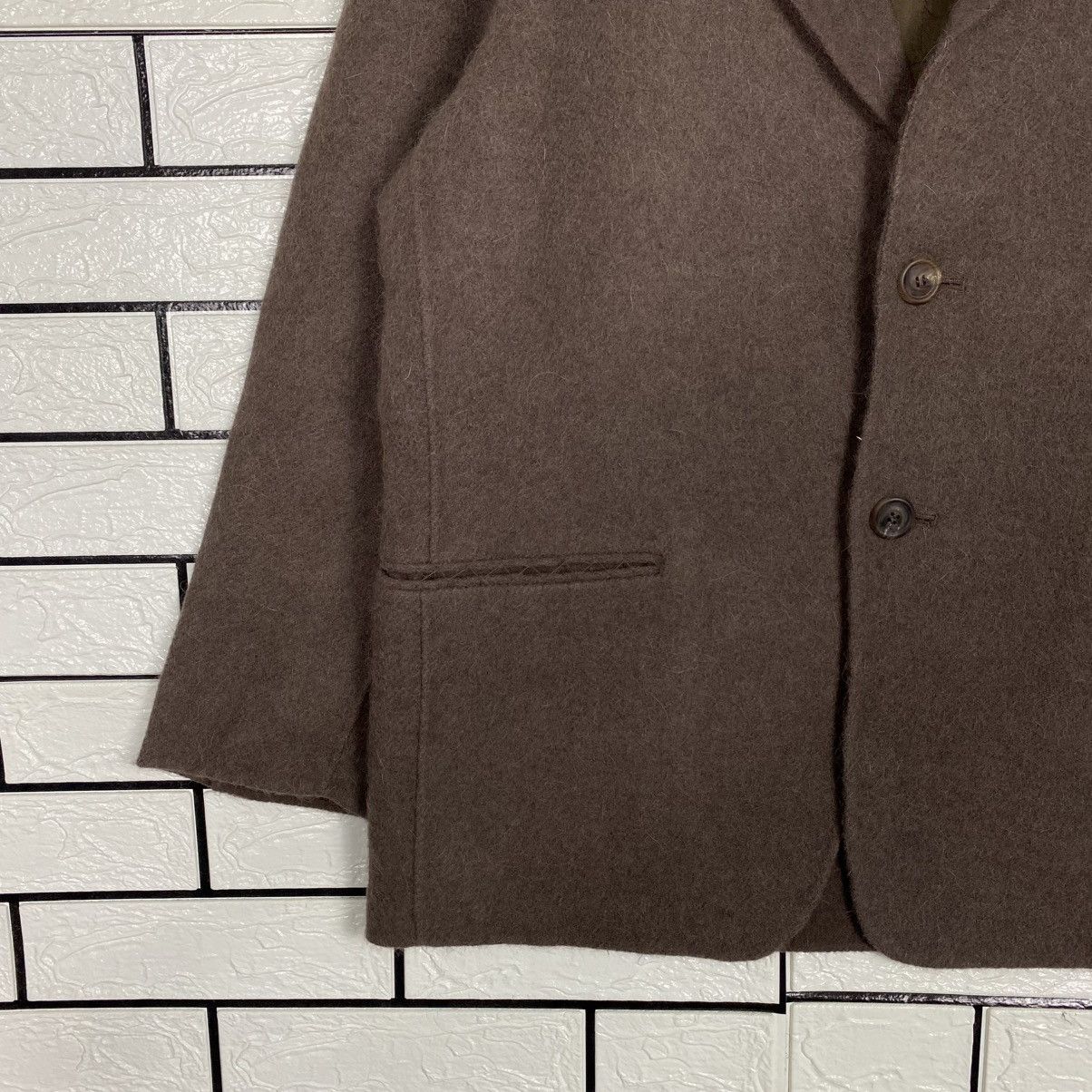 Issey Miyake 🔥VINTAGE WOOL JACKET BUTTON ISSEY MIYAKE RUNWAY Size US L / EU 52-54 / 3 - 6 Thumbnail