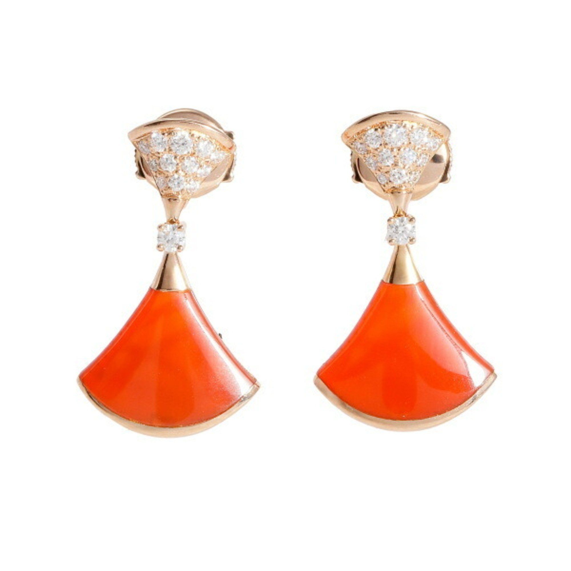 image of Bvlgari Diva Dream K18Pg Pink Gold Earrings, Women's