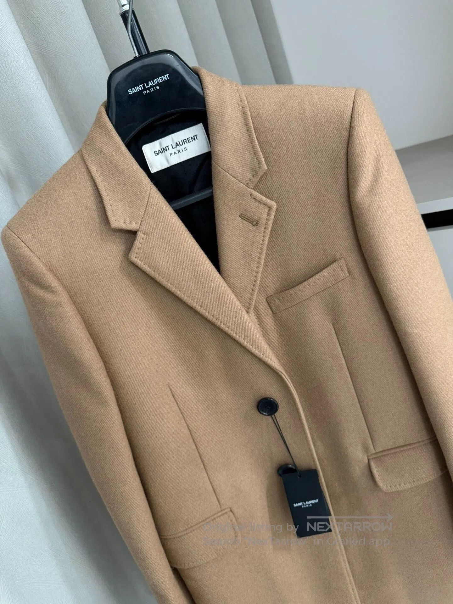 Saint Laurent Paris Saint Laurent Camel Hair Chesterfield Coat. Size US M / EU 48-50 / 2 - 2 Thumbnail