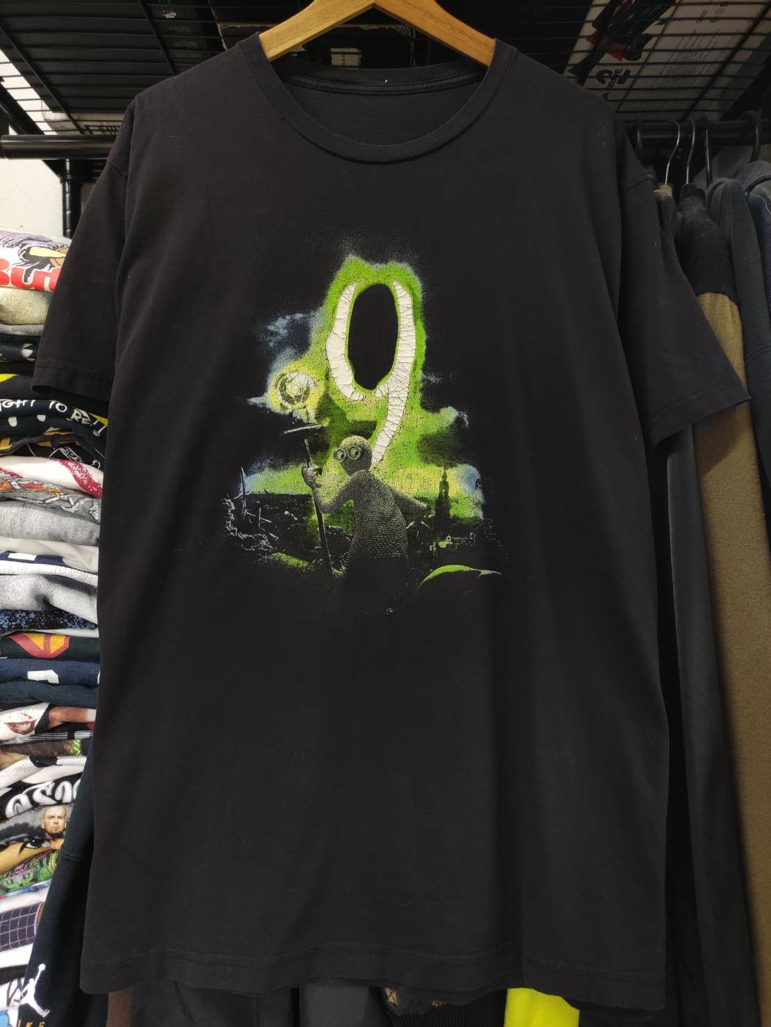 Sci-Fi Fantasy Vtg 00's 9 Animated Film By Tim Burton Movie Promo T-Shirt Size US XL / EU 56 / 4 - 3 Thumbnail