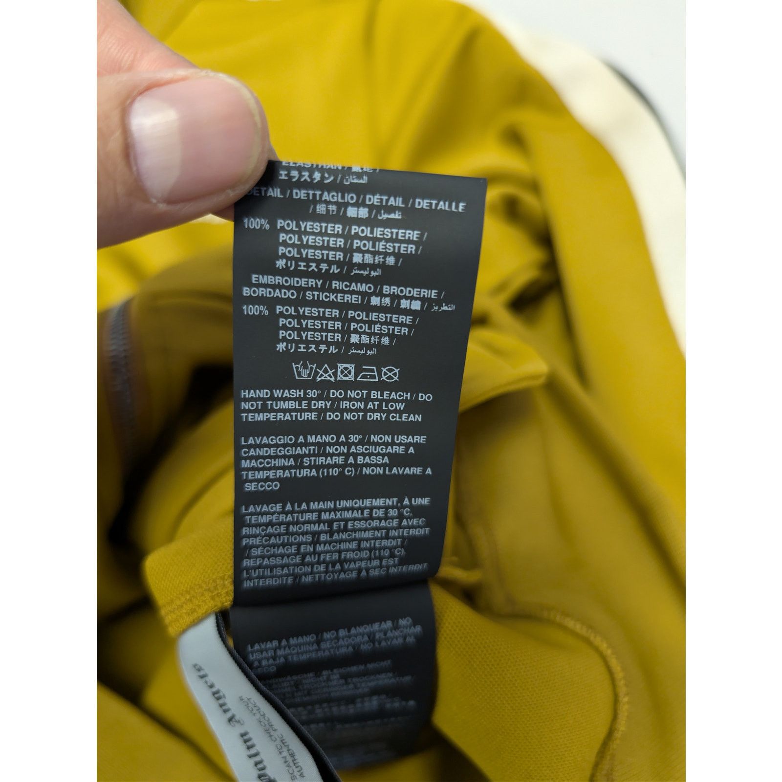 Palm Angels o1rshd1 Classic Logo Track Jacket in Golden Brown / Mustard Size US XL / EU 56 / 4 - 17 Thumbnail