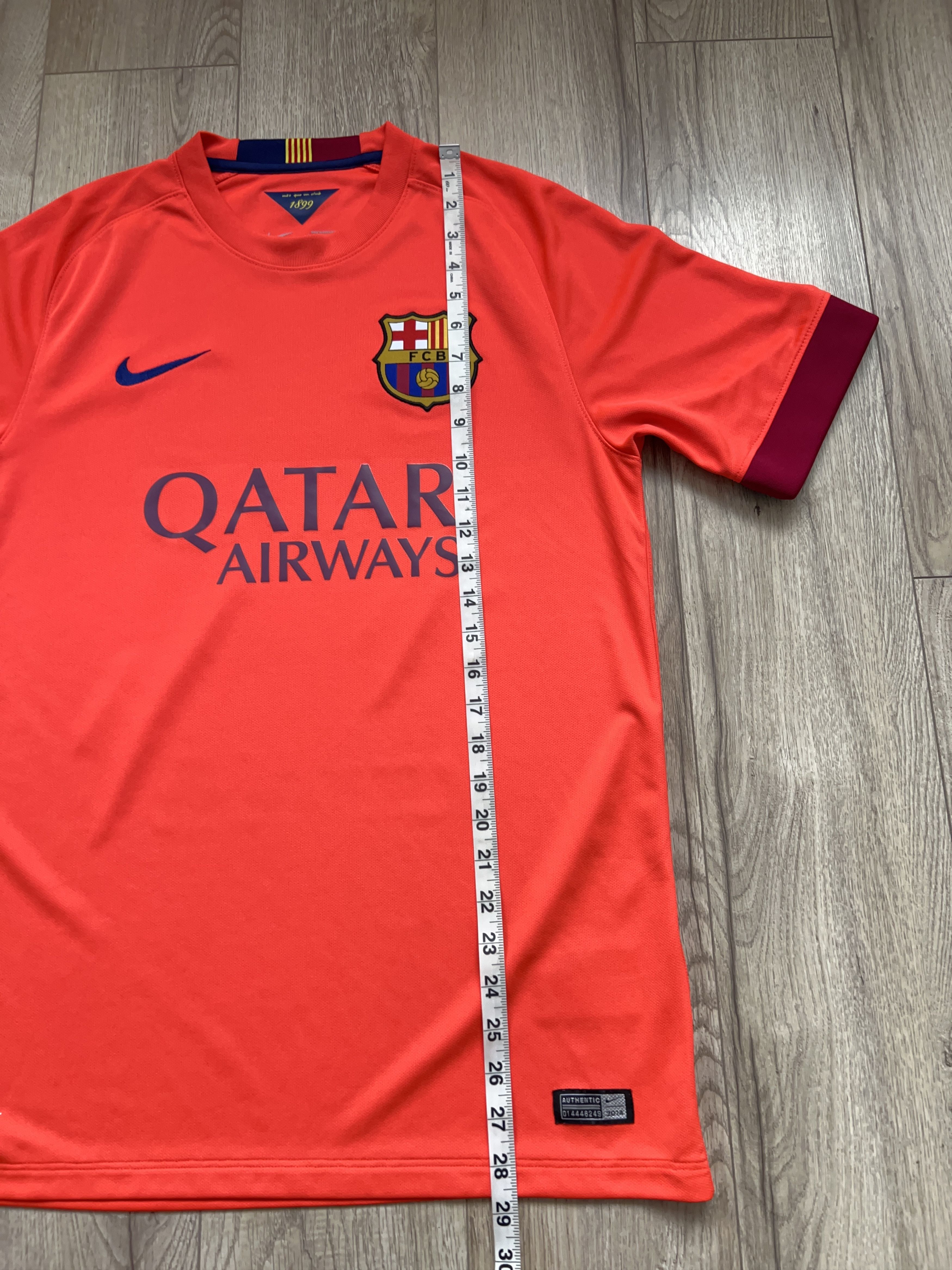 Nike FCB 2014 2015 Away Football Soccer Kit Set Jersey Shorts Size US M / EU 48-50 / 2 - 9 Thumbnail