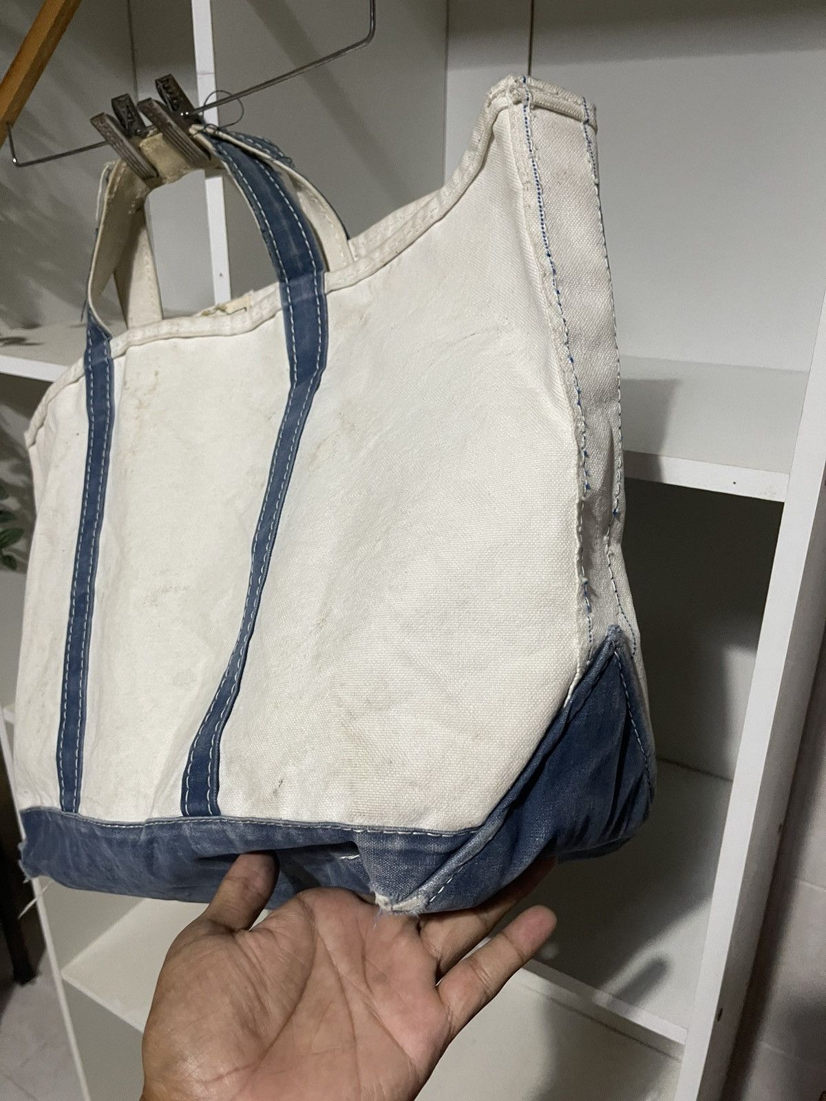 L.L. Bean Vintage 80s Distressed and Dirty Archive Boat & Tote Bag Size ONE SIZE - 4 Thumbnail