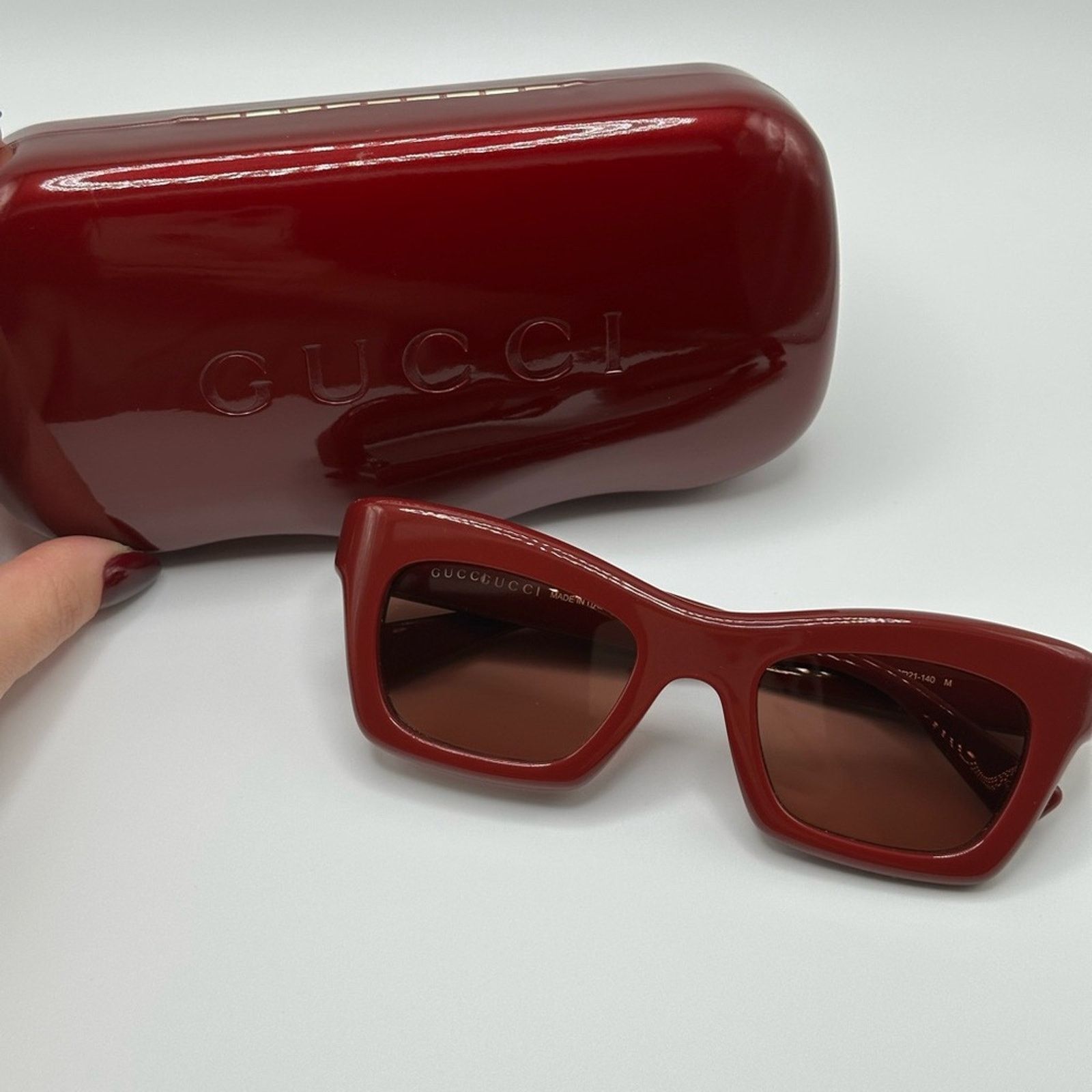 Gucci NEW GUCCI Sunglasses GG1773S 003 Burgundy Brown Women
